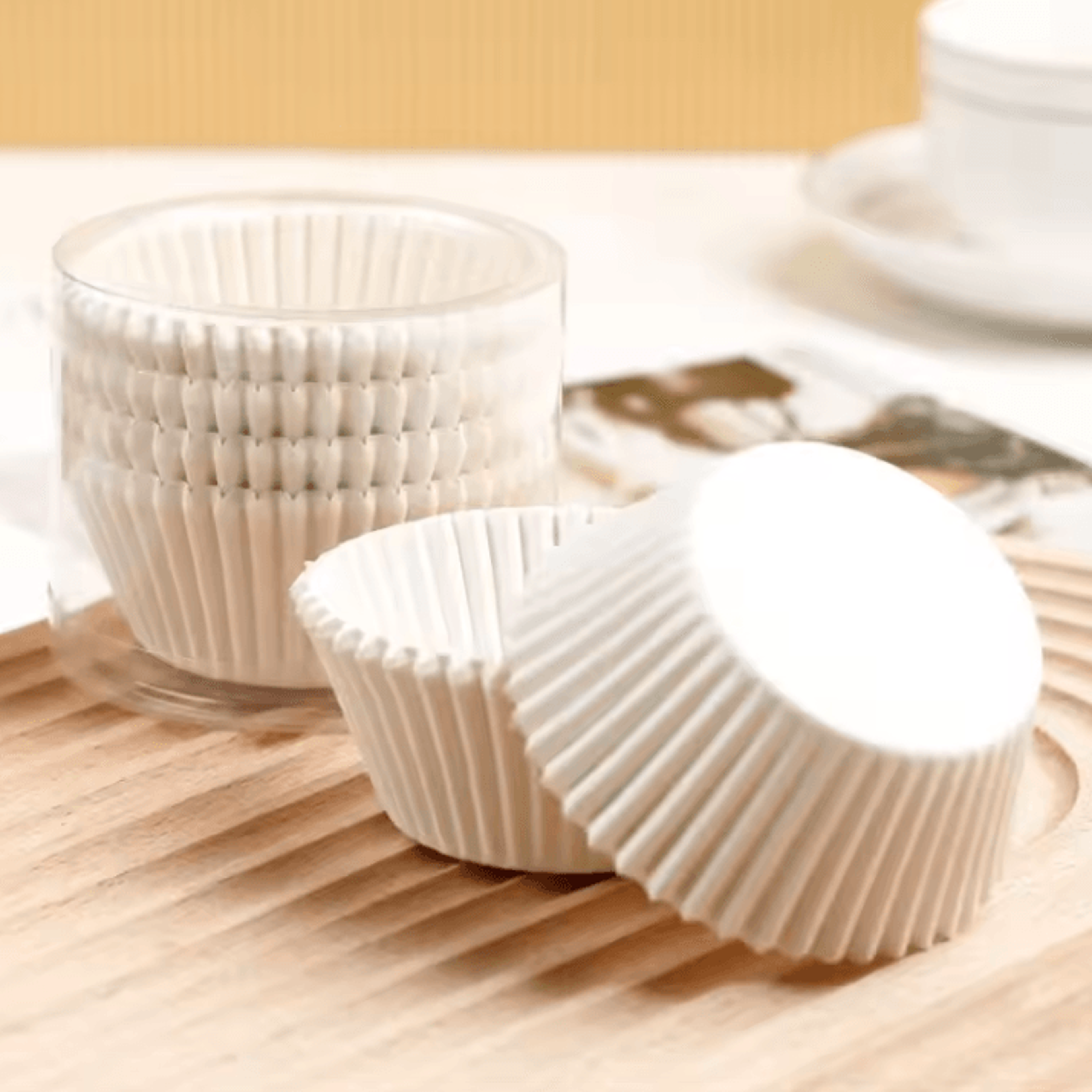 100PCS Disposable Muffin Cups  Thick HeatResistant Cupcake Liners  Egg Tart Baking Molds 5