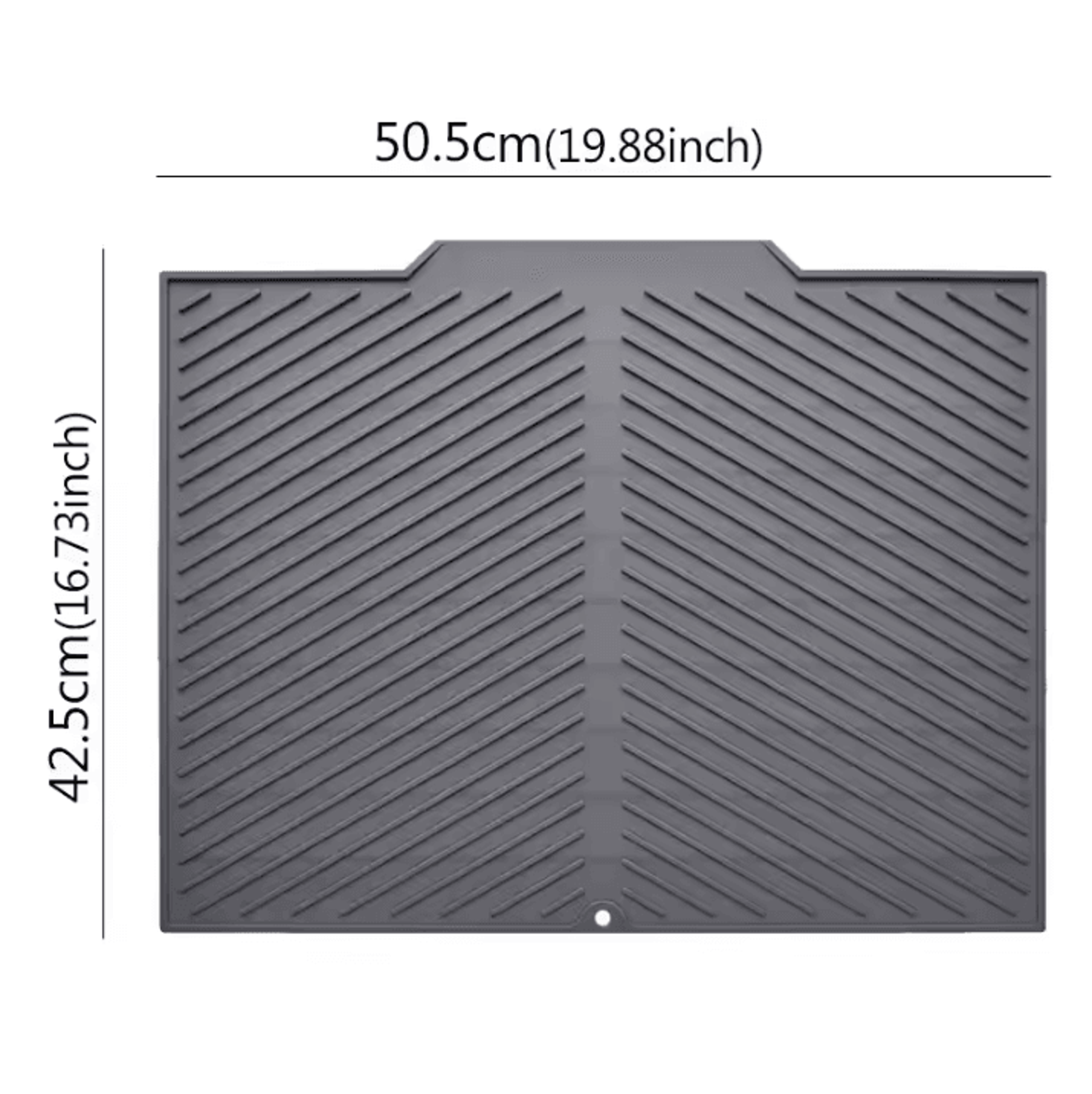 MultiPurpose Silicone Drain Mat  NonSlip Bar  Sink Drying Mat For Kitchen And Bathroom Use 7