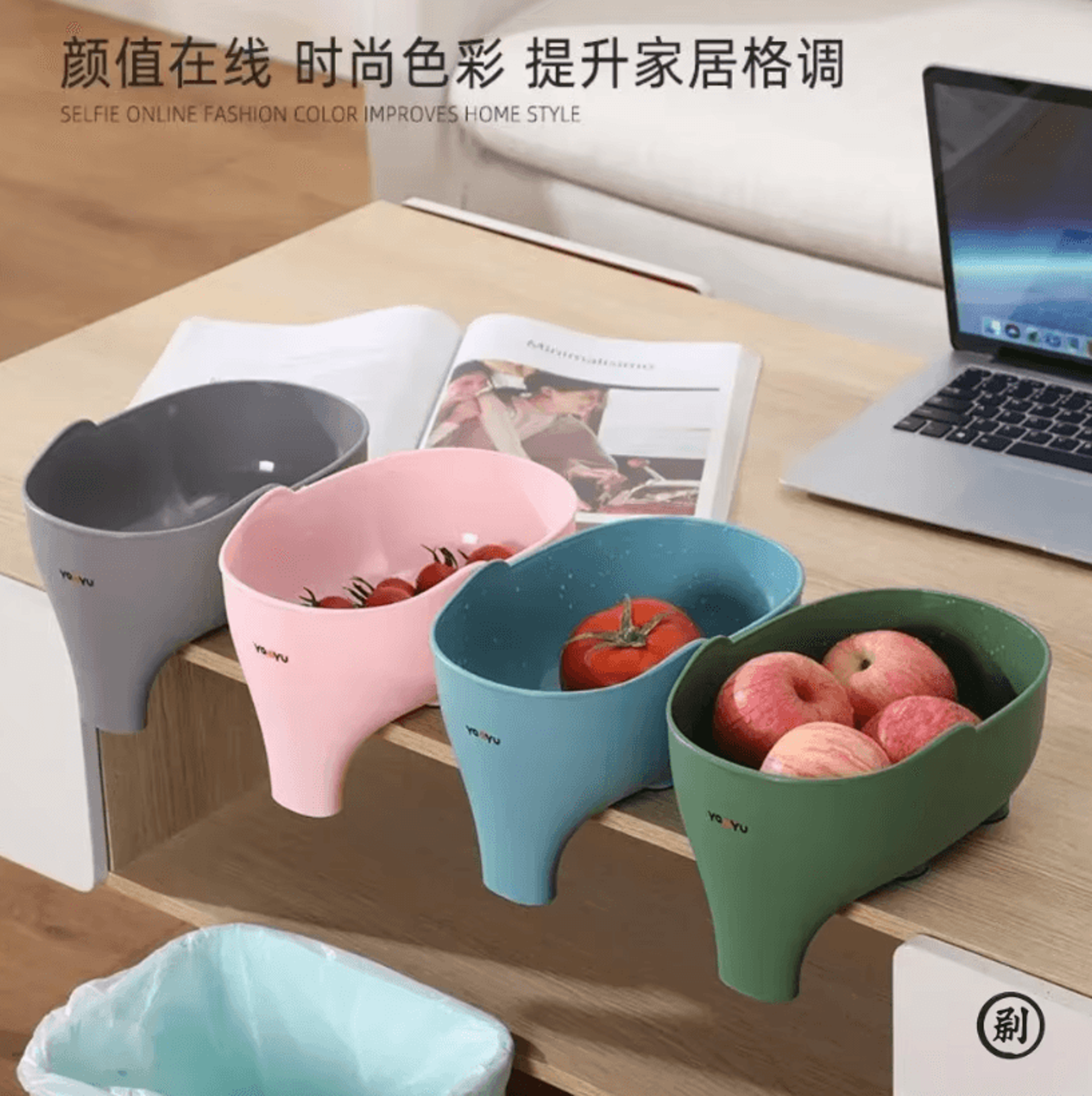 Elephant Sink Strainer Basket  Hanging Kitchen Drain Basket For Fruits Vegetables  Food Waste 1