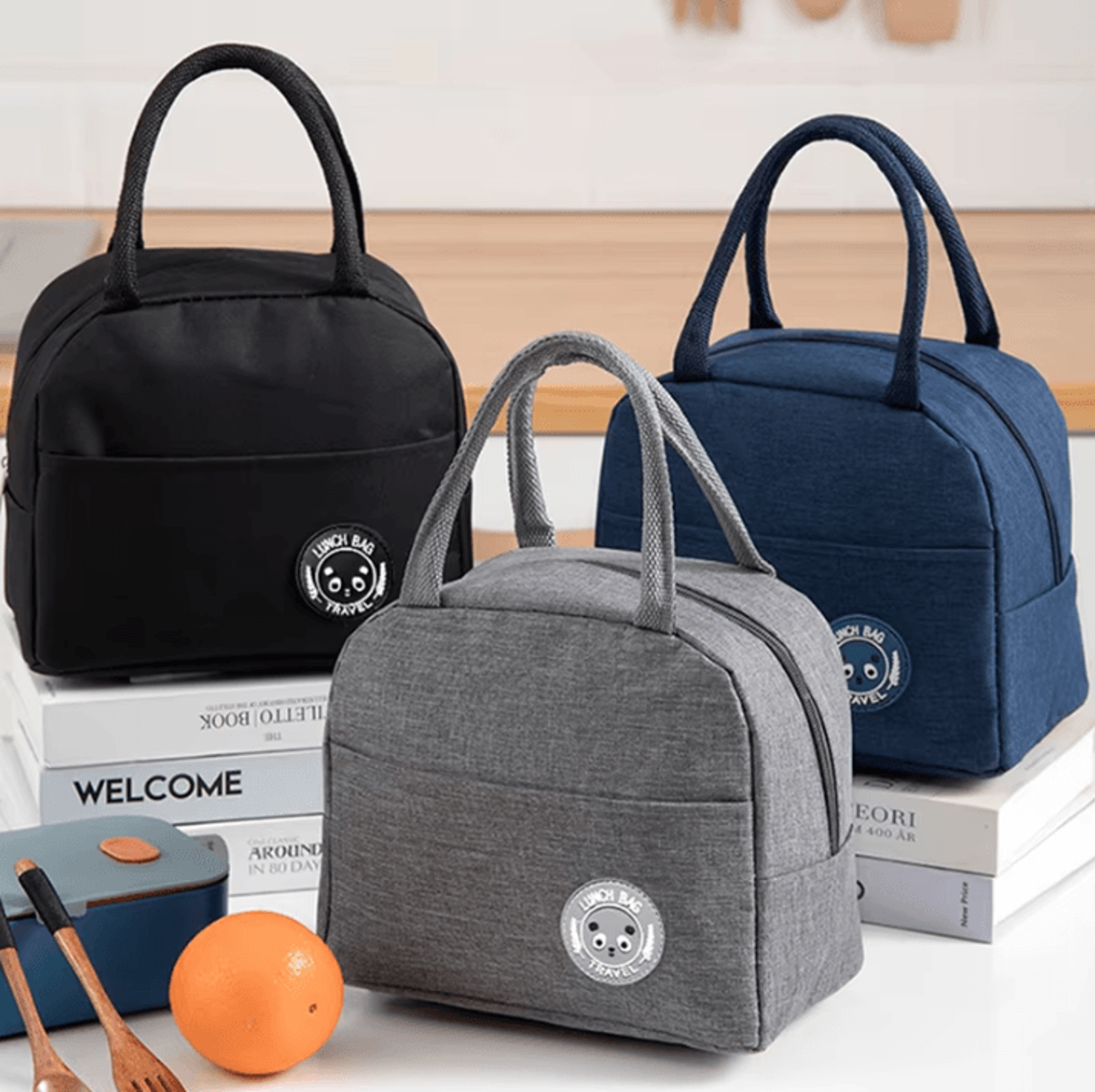 insulated bento lunch bag – aluminum foil thermal meal carrier for school & work