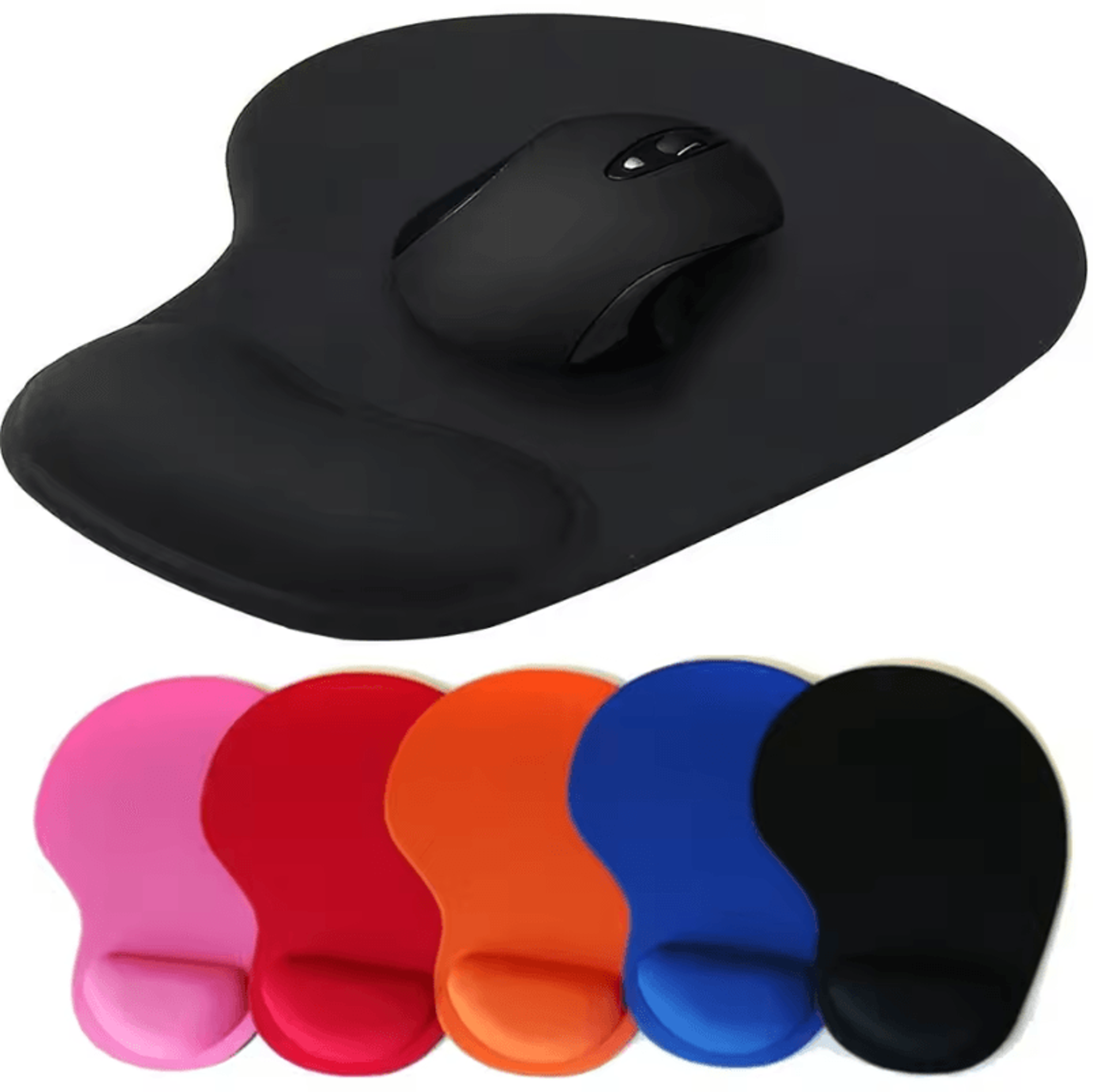 ergonomic mouse pad with wrist support – non-slip comfortable eva wrist rest for pc & laptop
