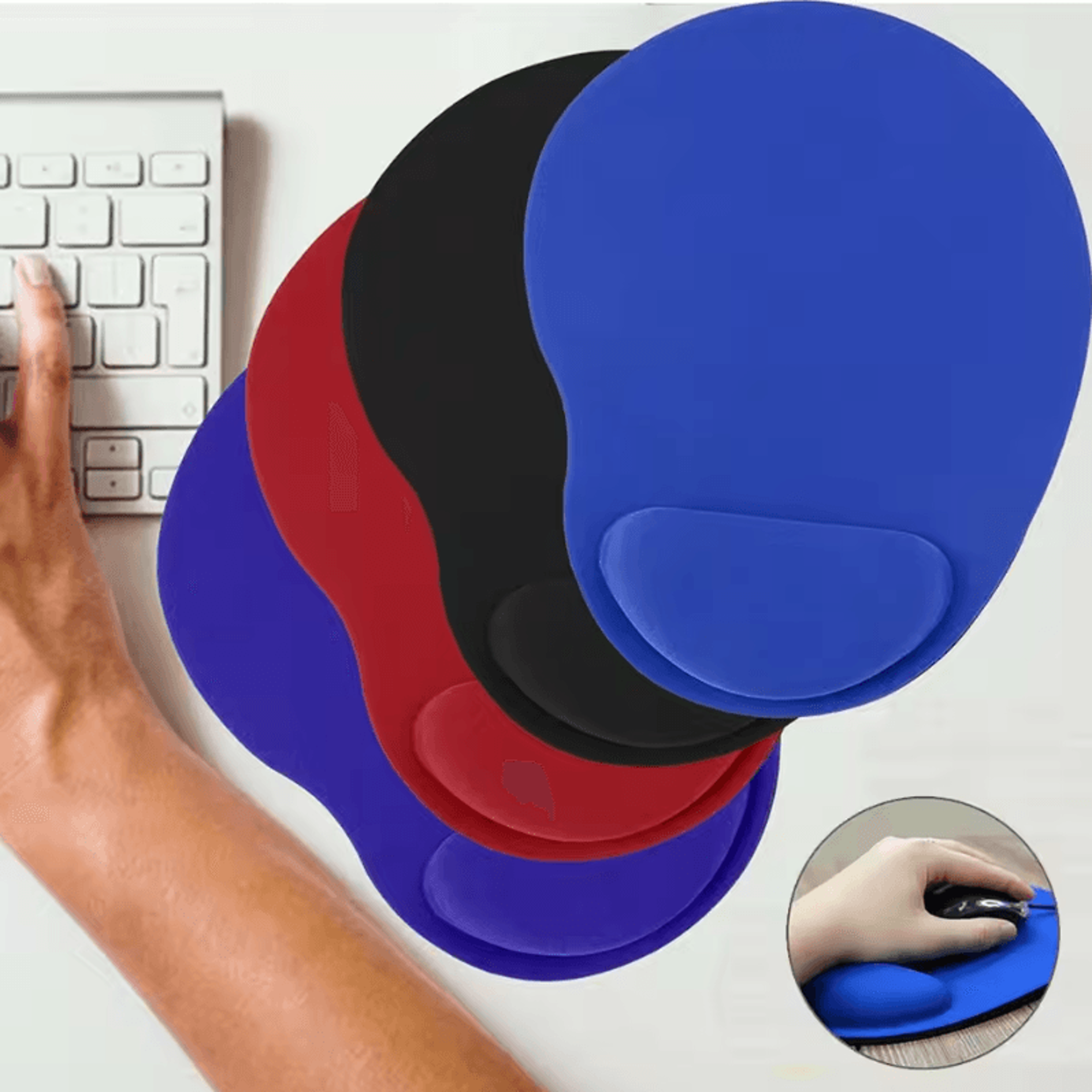 Ergonomic Mouse Pad With Wrist Support  NonSlip Comfortable EVA Wrist Rest For PC  Laptop 2