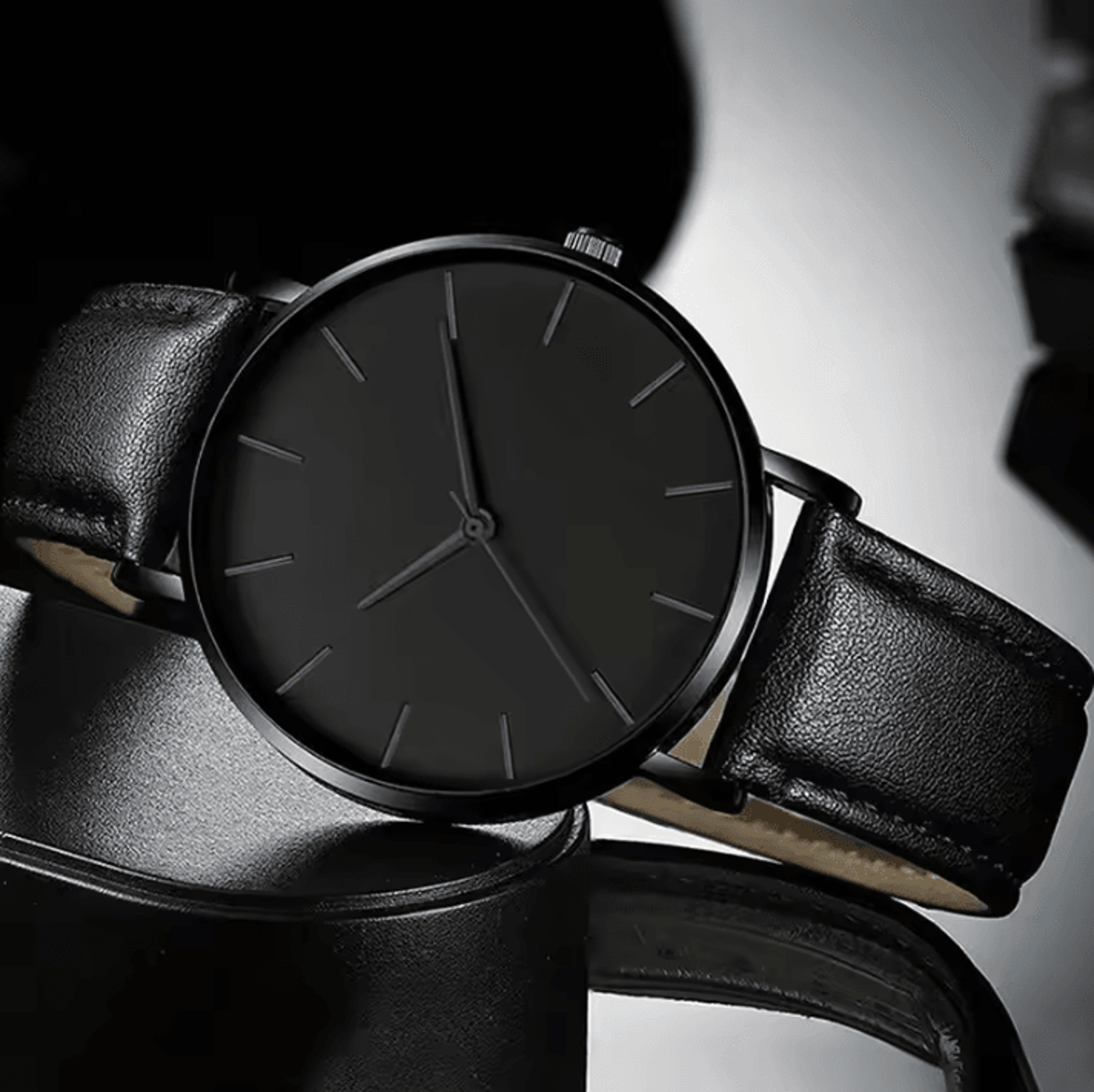 5PCS Set Fashion Mens Sports Watches Man Business Quartz Wristwatch Luxury Leather Bracelet Men Cas 2