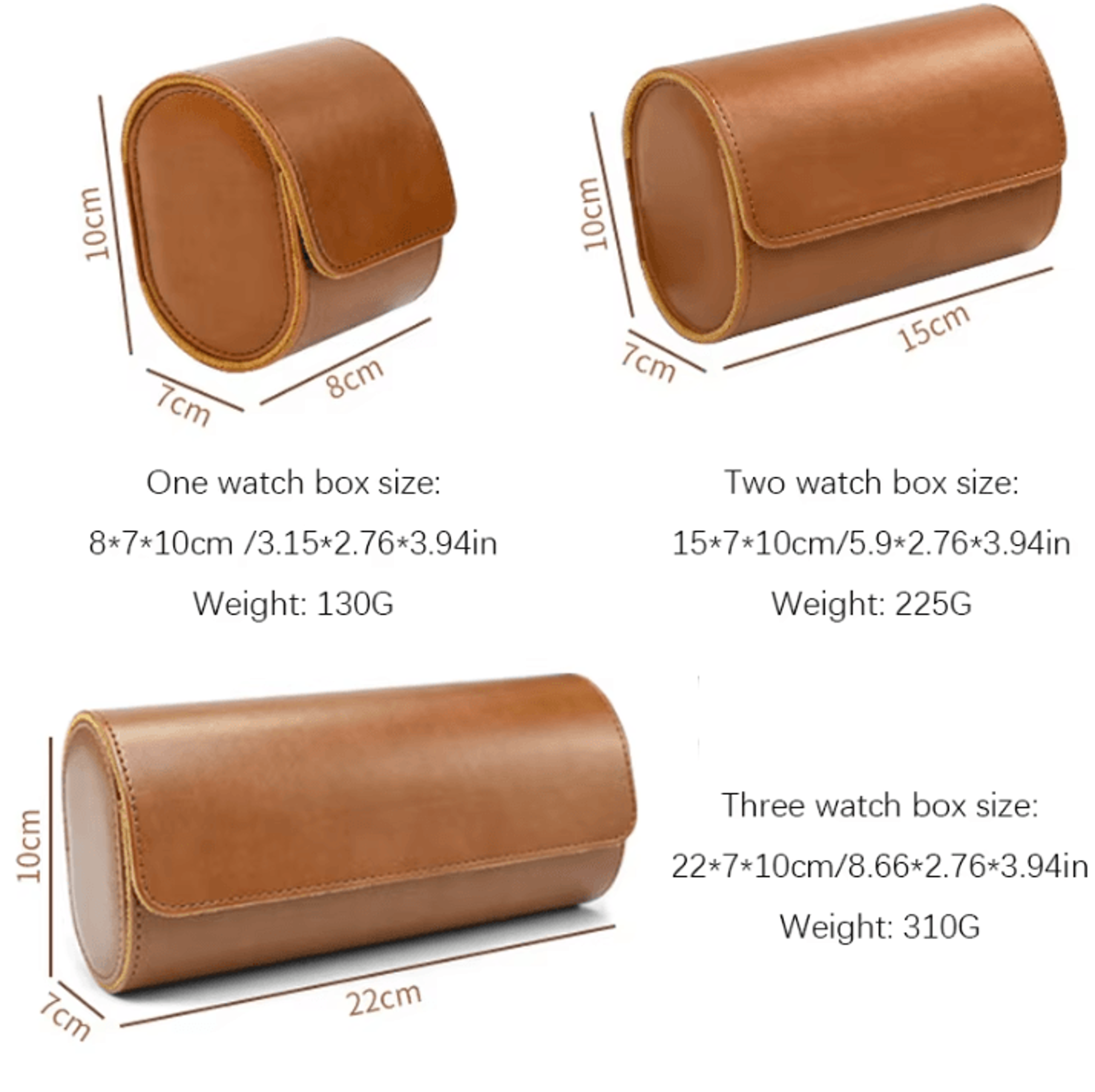 3Slot Watch Roll Travel Case  Portable Watch Organizer With Removable Pillows 4