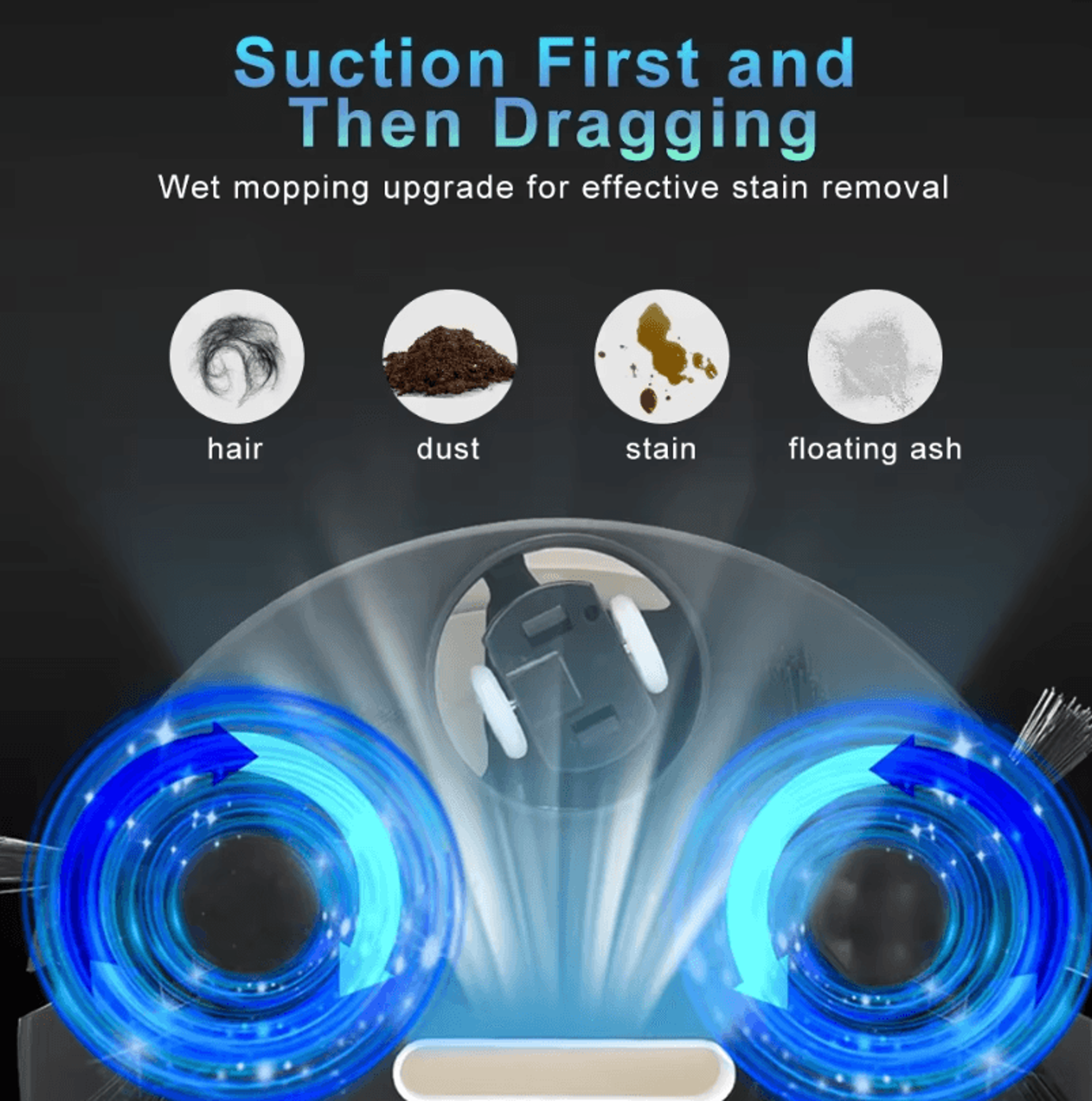 3 In 1 Automatic Robot Vacuum Cleaner Sweeping Mopping Suction Smart Floor Cleaner 4