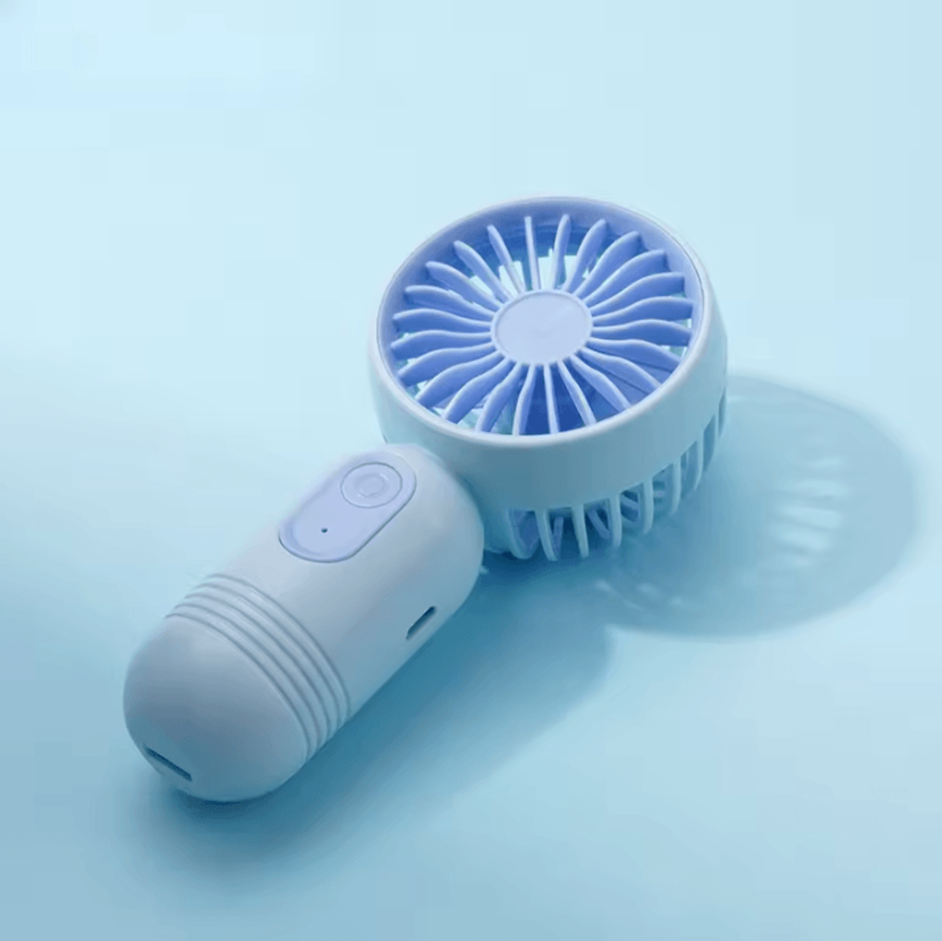 USB Rechargeable Portable Mini Fan  3Speed Handheld Cooling Fan For Travel  Everyday Use 6