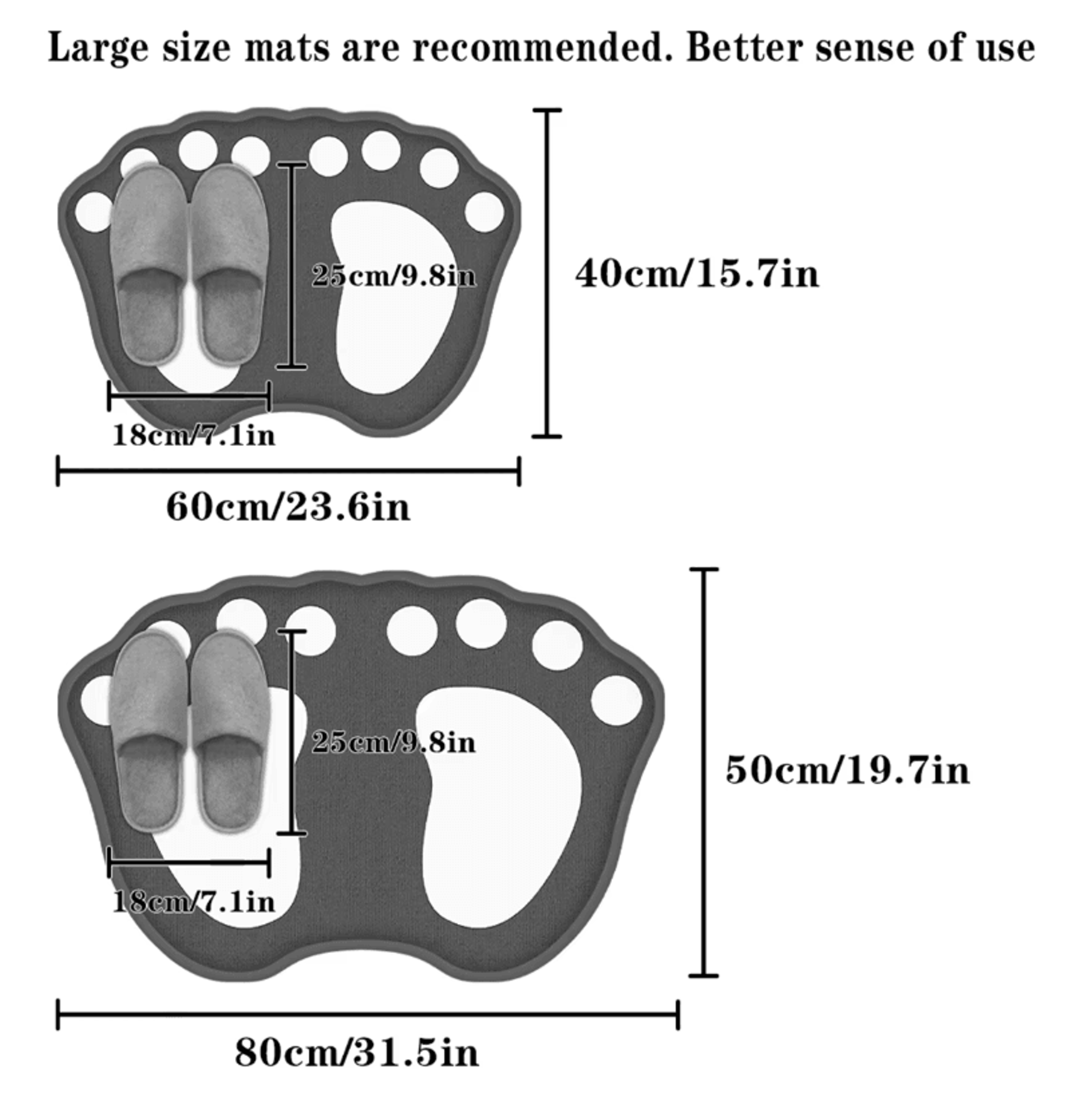 Claw Pattern AntiSlip Bath Mat  Super Absorbent Bathroom Floor Rug For Home Decor 5
