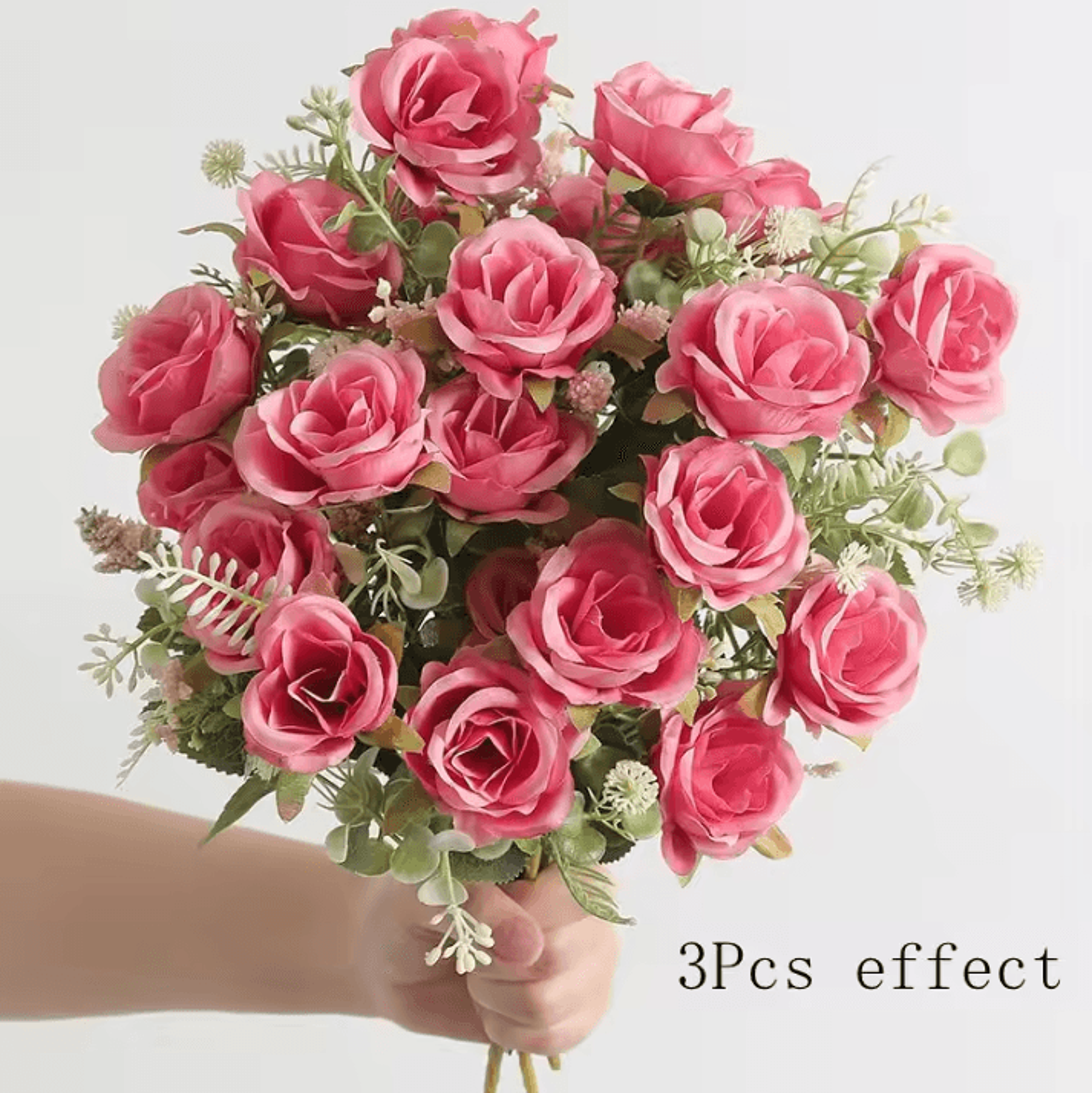 12 Inch Silk Peony Artificial Flower Bouquet Realistic Wedding And Home Decor Arrangement 9