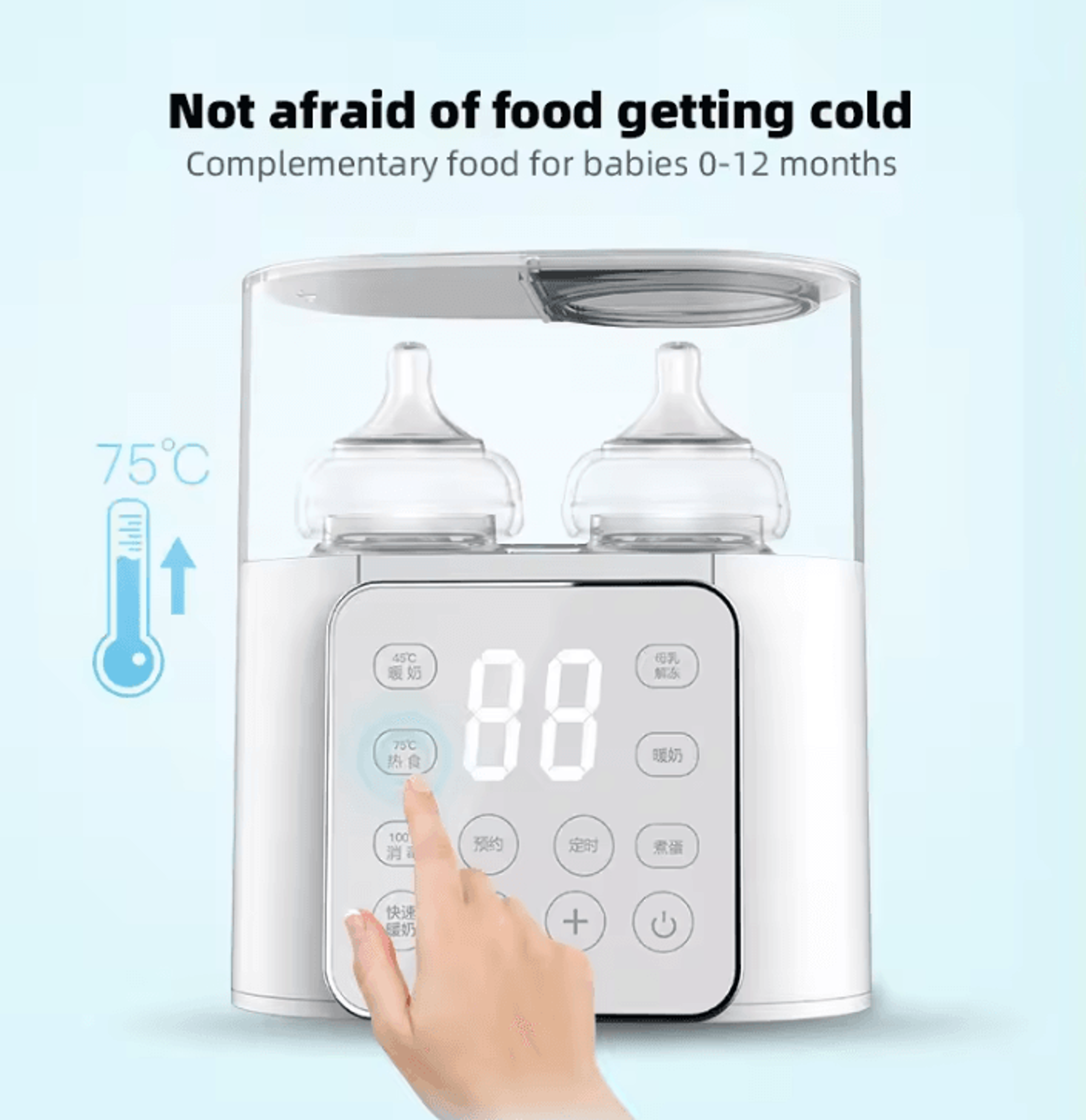Smart Multifunction Baby Bottle Warmer  Sterilizer With Precise Temperature Control 3