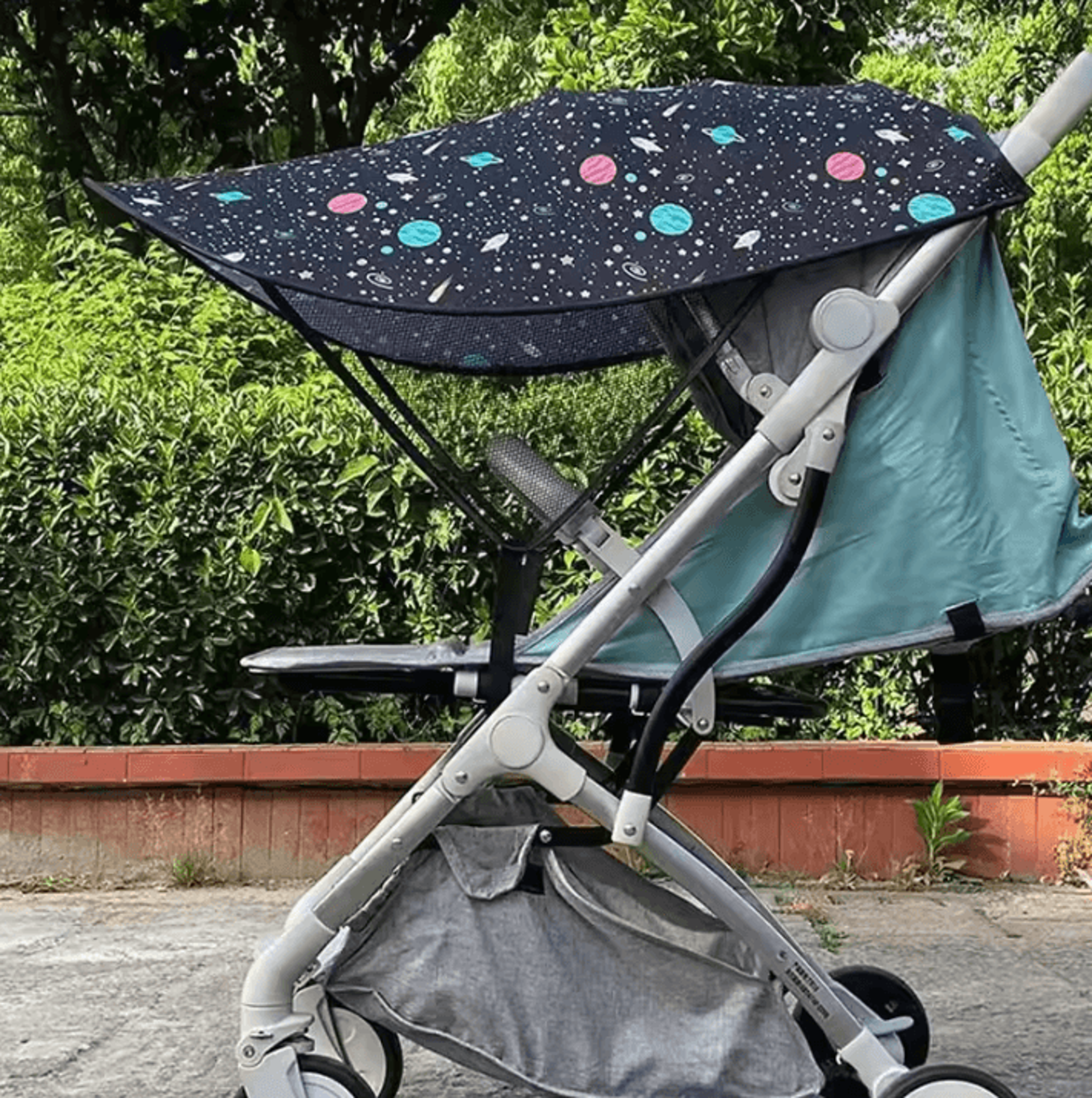 universal baby stroller sunshade cover – extended uv protection canopy