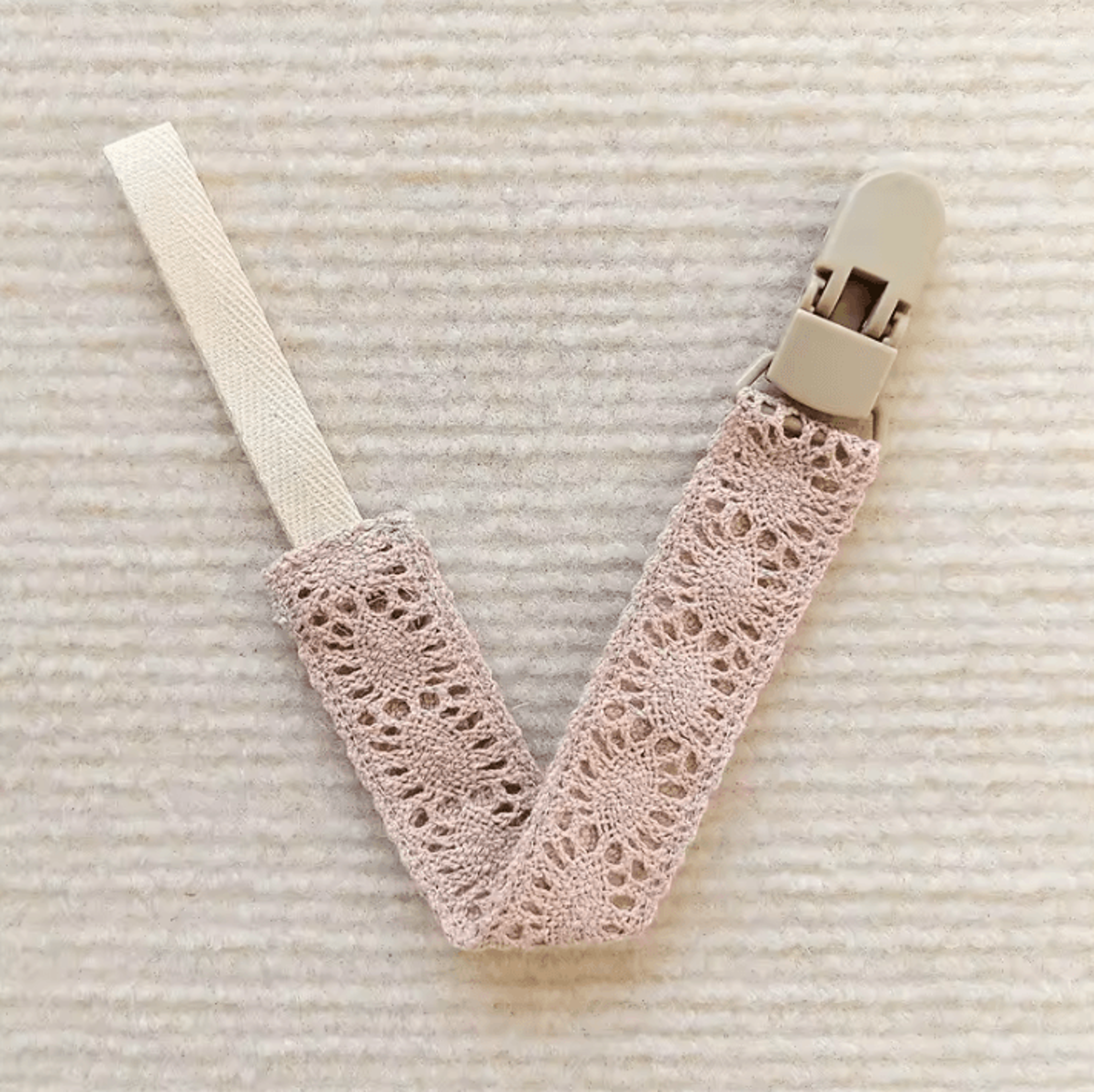 Elegant Lace Pacifier Clip Chain For Secure  Stylish Baby Essentials 5