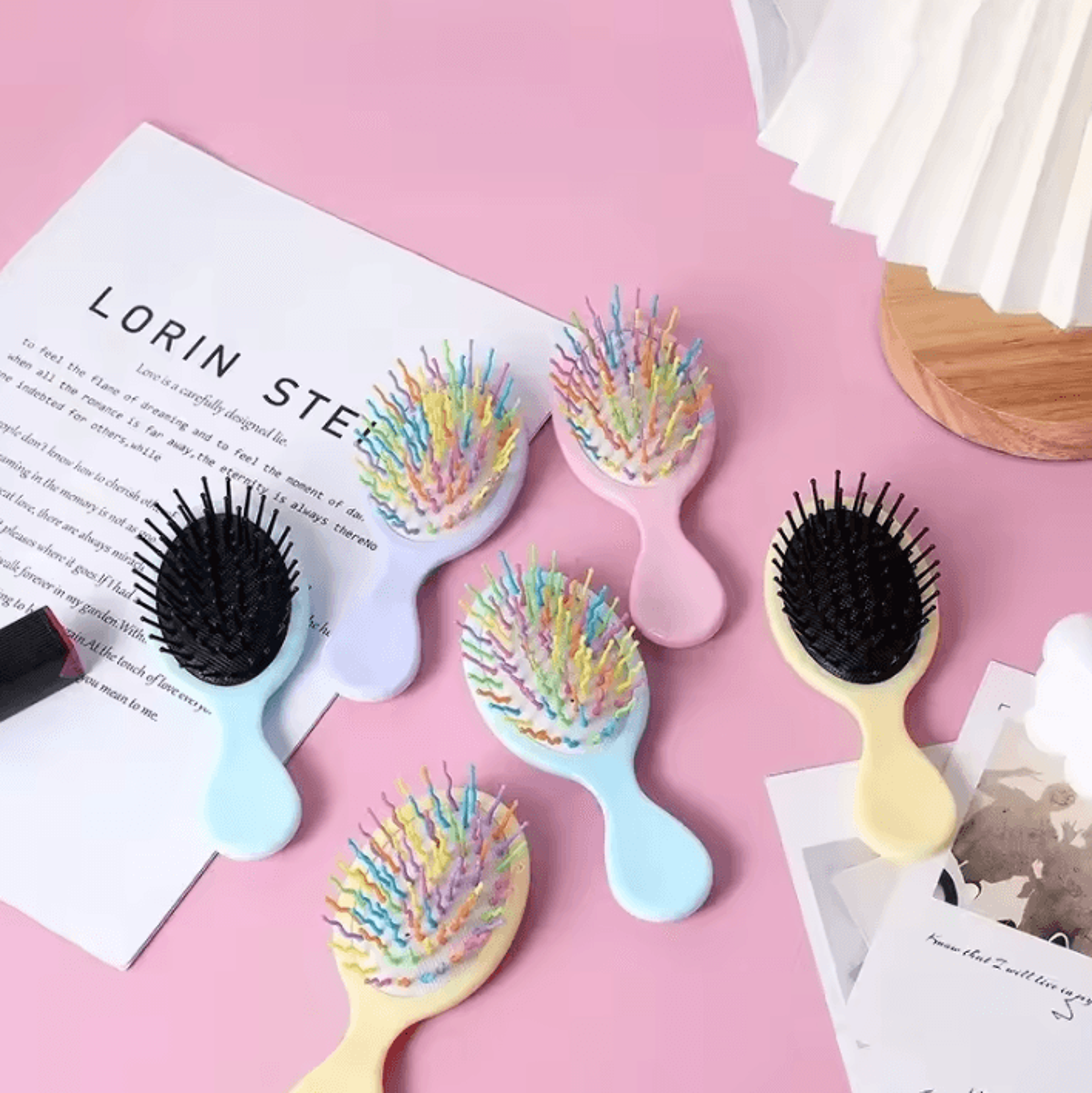 Cute Macaron Air Cushion Hair Comb For Kids Gentle Detangling  Scalp Care 1