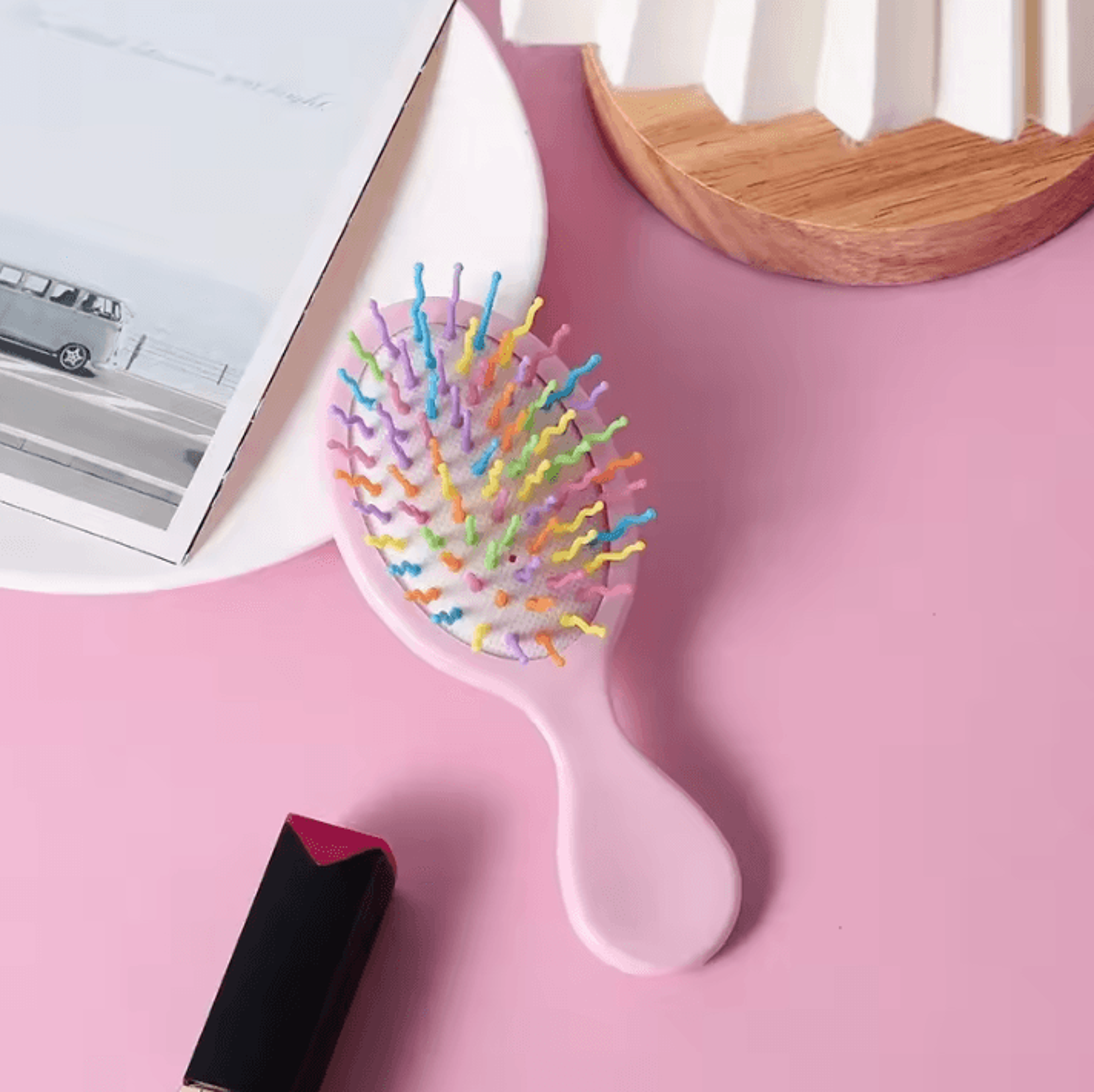 Cute Macaron Air Cushion Hair Comb For Kids Gentle Detangling  Scalp Care 10