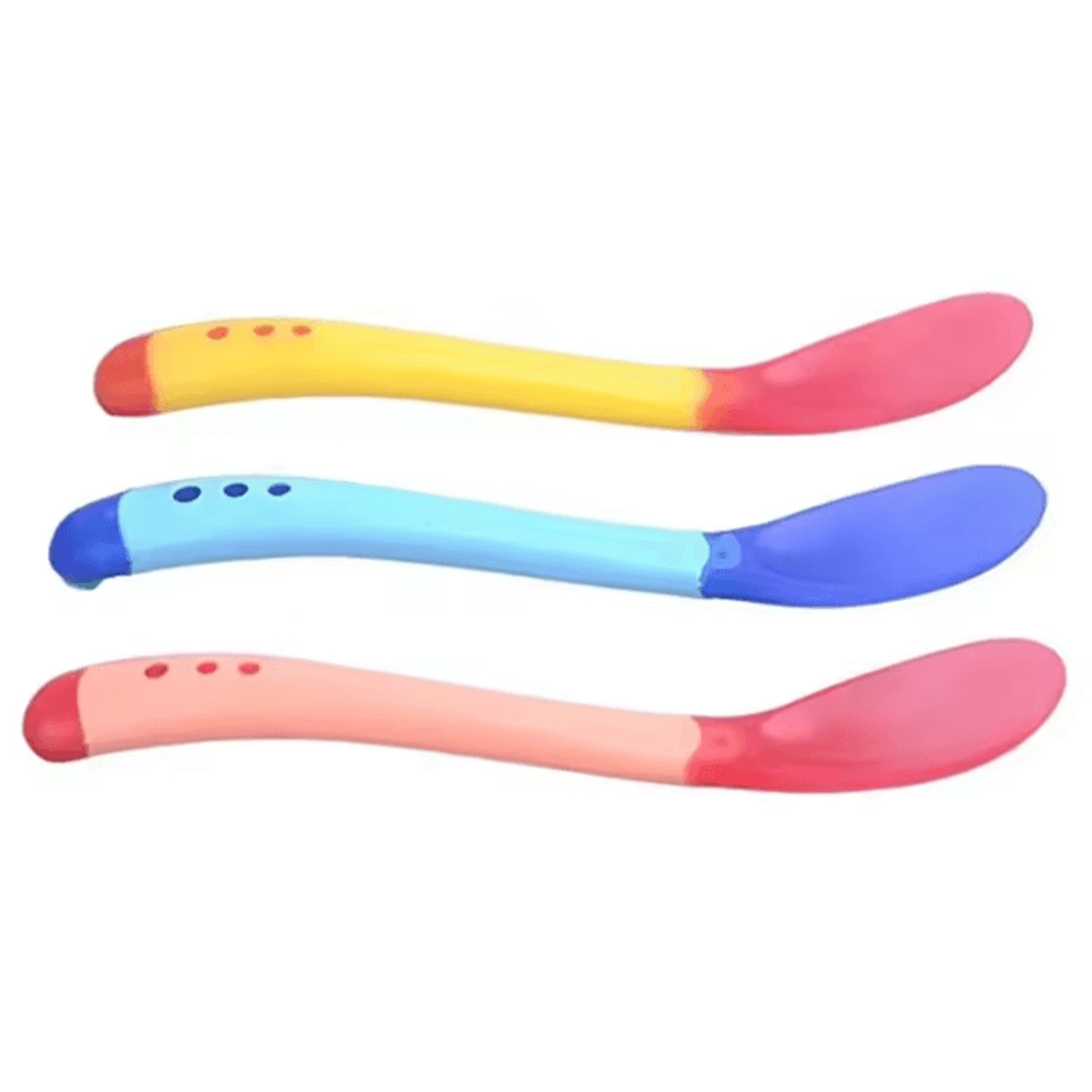 2in1 Temperature Sensing Baby Spoon  Fork Set For Safe Feeding 3