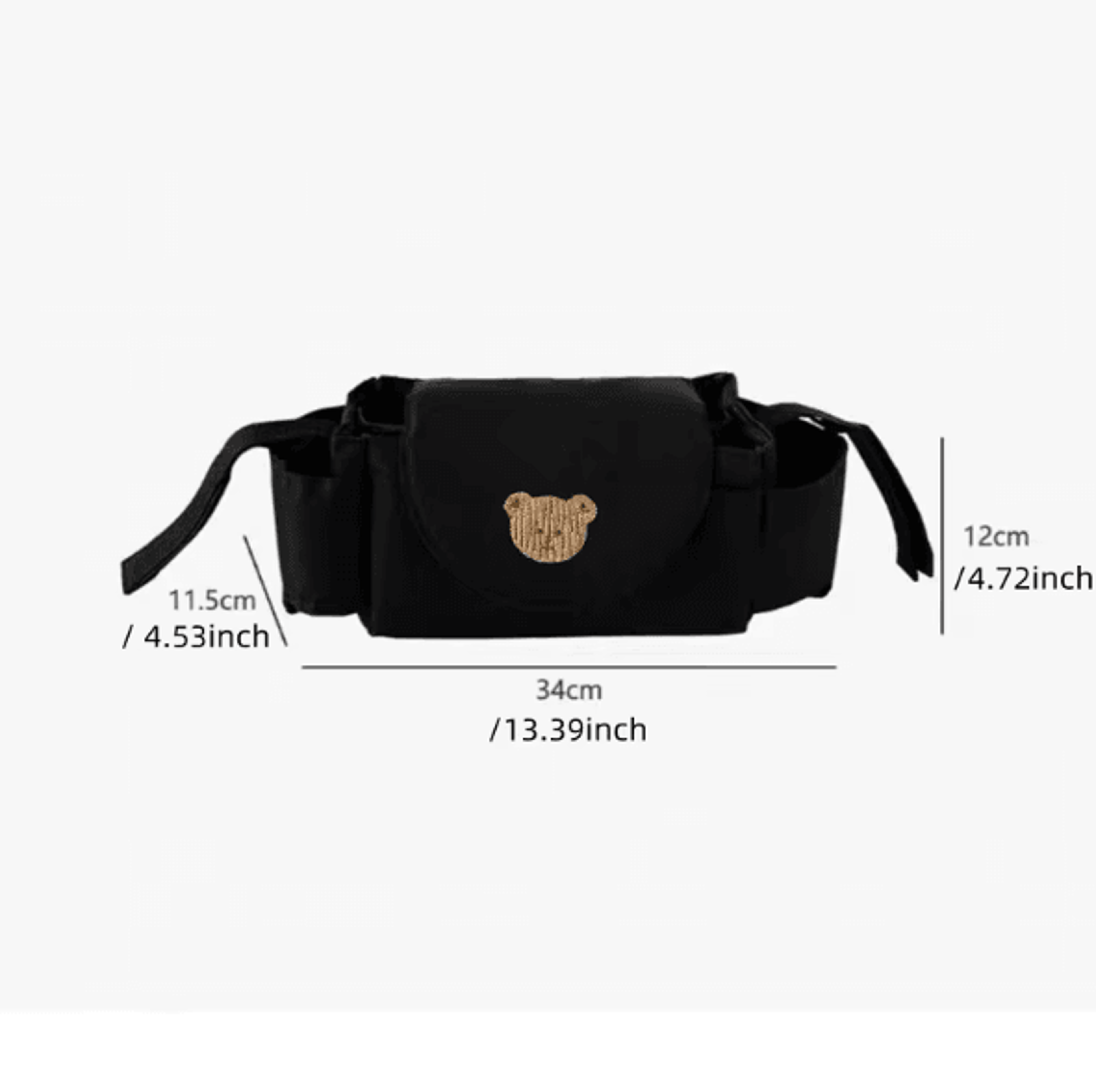Universal Baby Stroller Organizer Bag With Cup Holders  Smart Storage 4