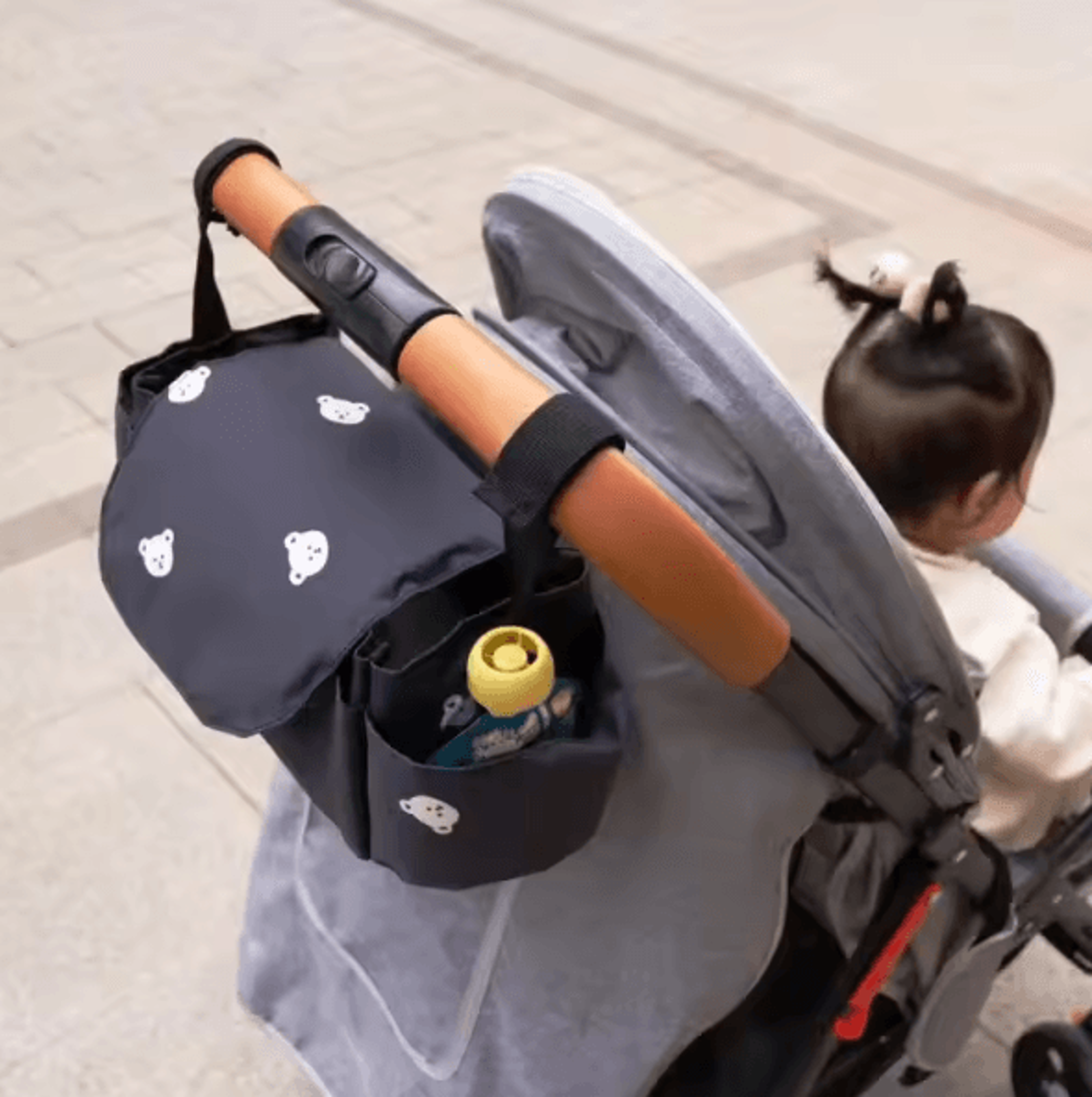 Universal Baby Stroller Organizer Bag With Cup Holders  Smart Storage 5