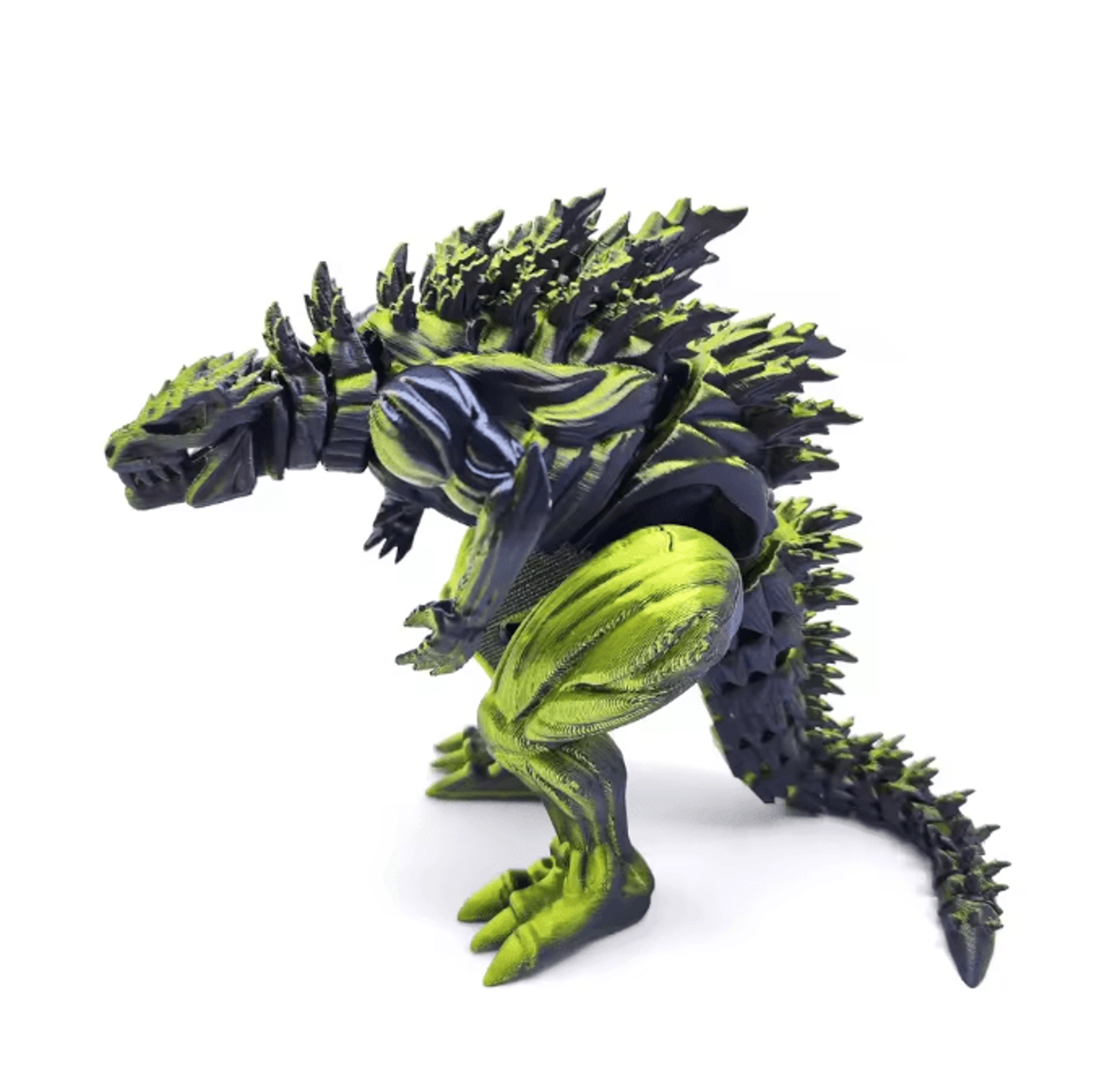 3D Printed Articulated Dinosaur Action Figure With Movable Joints 9