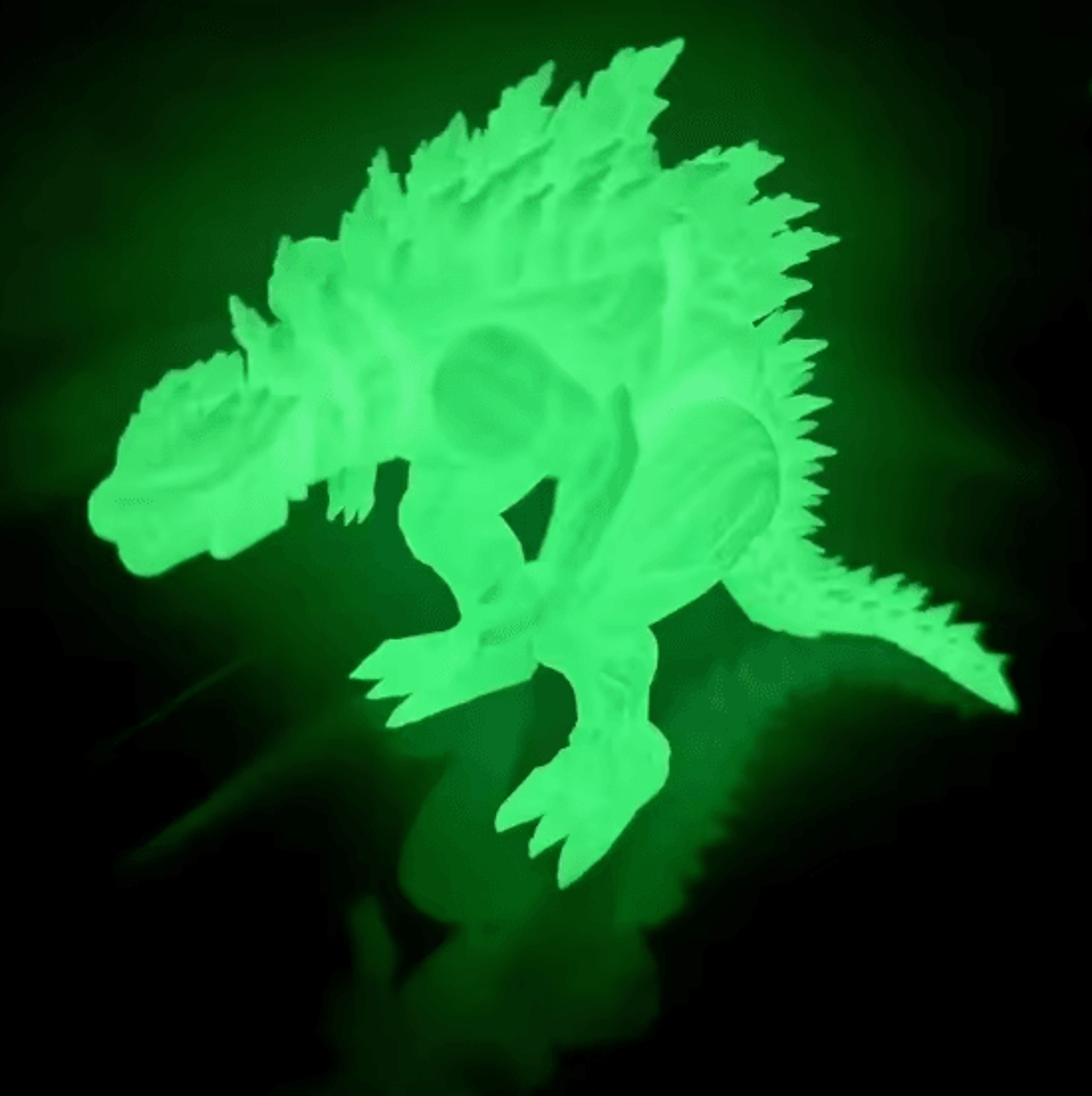 3D Printed Articulated Dinosaur Action Figure With Movable Joints 10