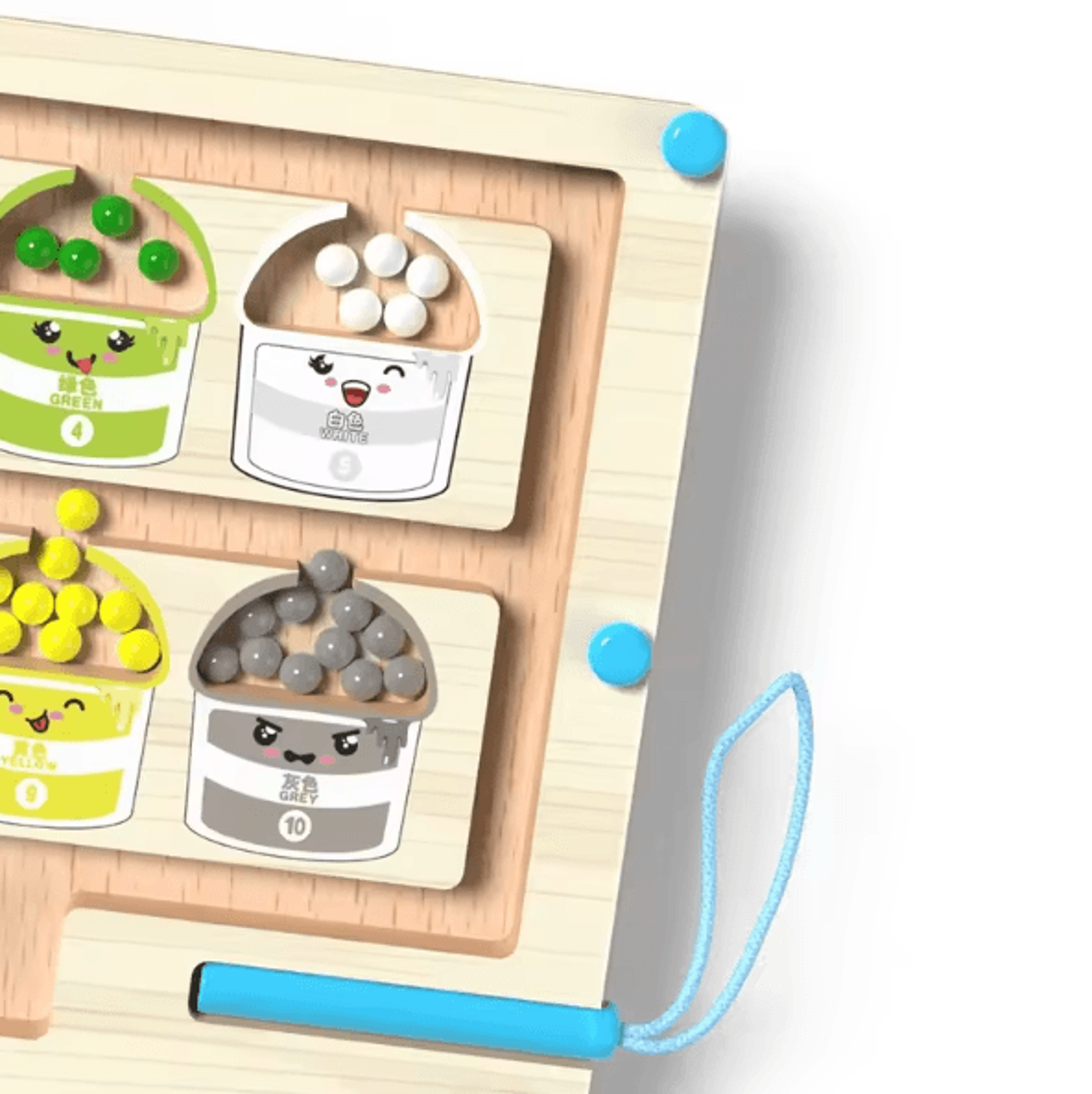Montessori Magnetic Maze Board For Color Sorting  Fine Motor Skills 3