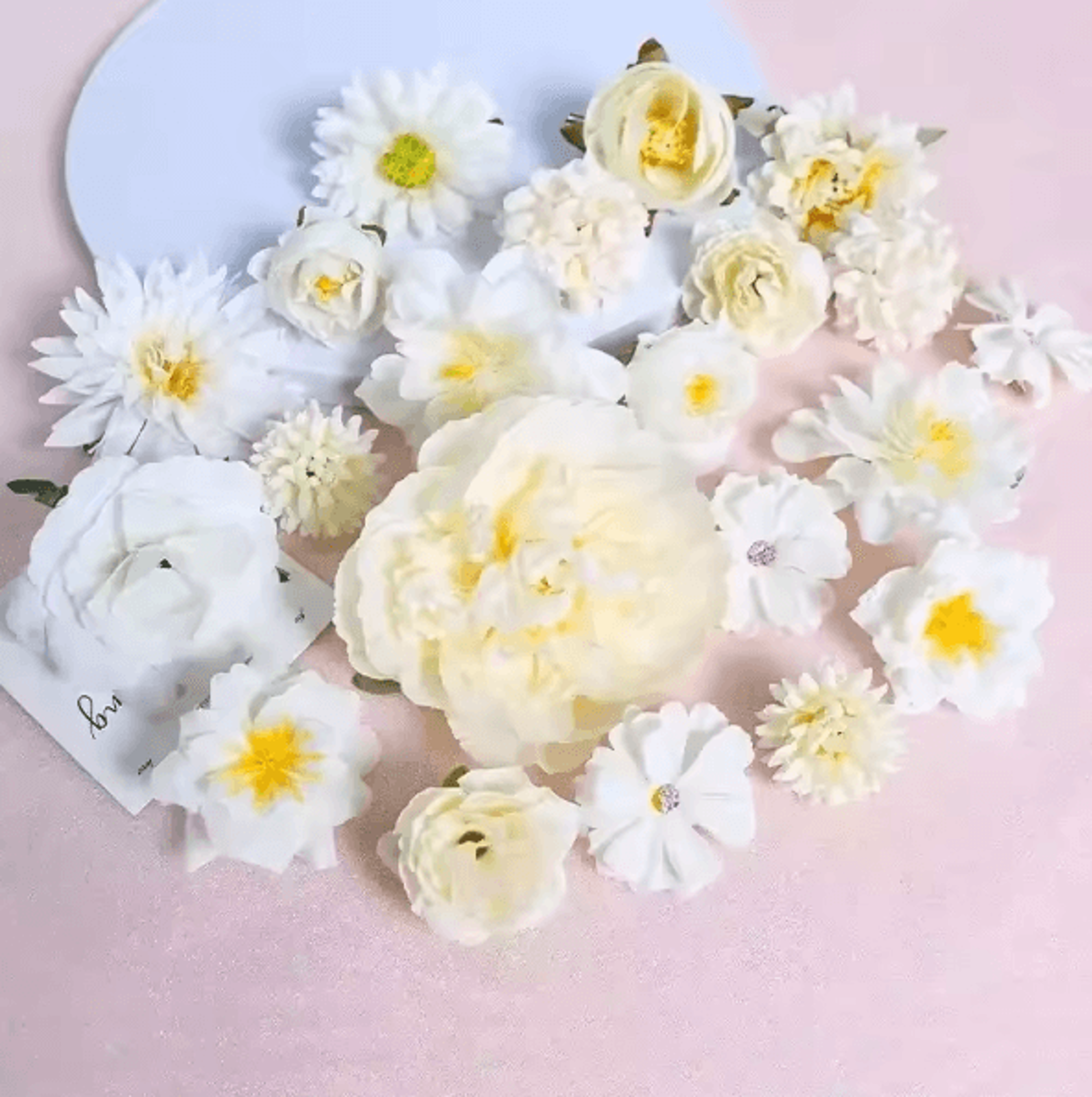 Mixed Artificial Silk Rose Flower Set For DIY Bouquets  Decor 5