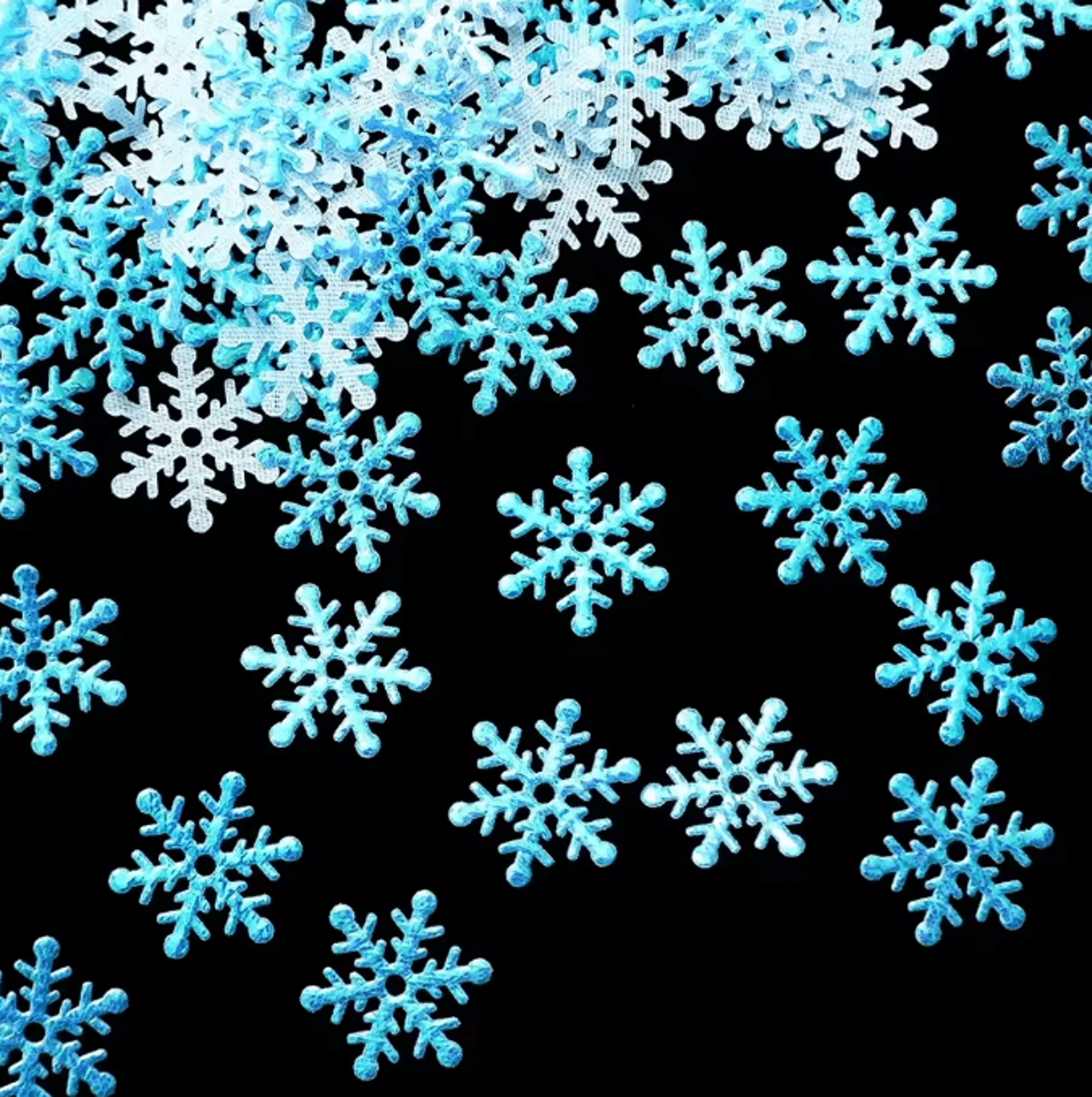 Product Name Sparkling Christmas Snowflake Confetti Set  300pcs Winter Party  Table Decorations 5