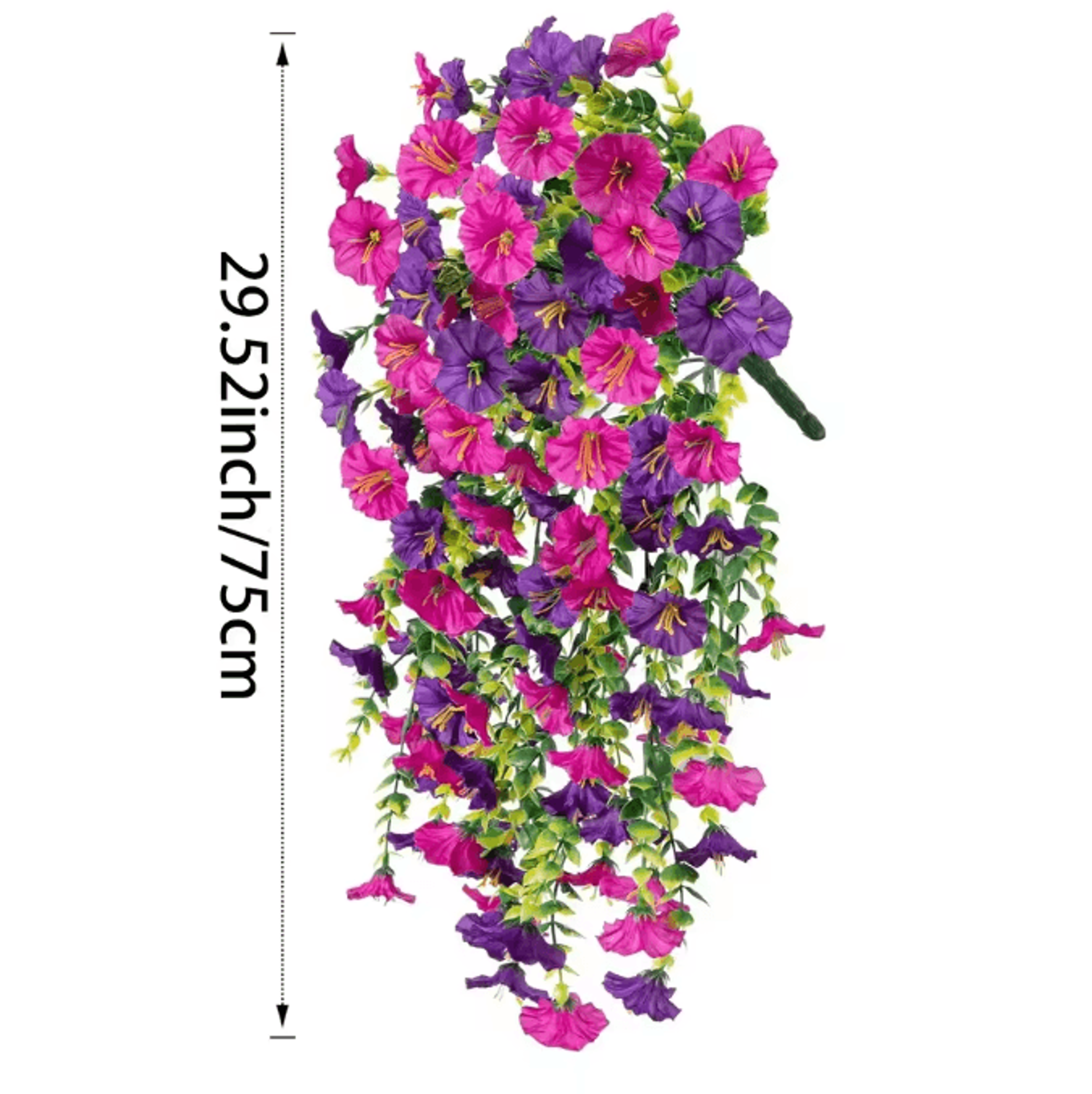 Realistic UVResistant Artificial Hanging Flower Vines  Elegant Faux Plants For Home  Event Decor 4