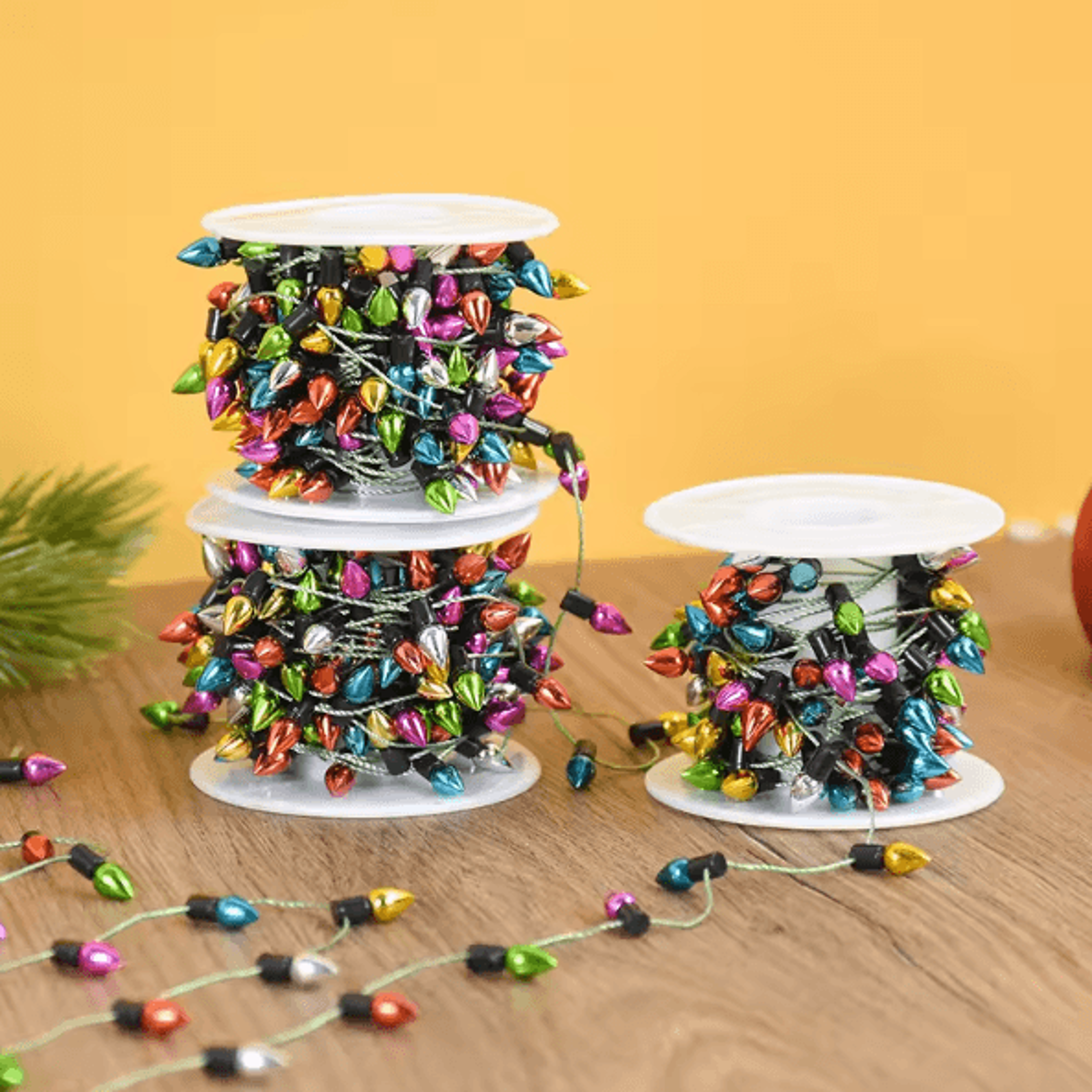 5M Colorful Christmas Bulb Garland  NonLED Decorative String For DIY  Holiday Decor 1