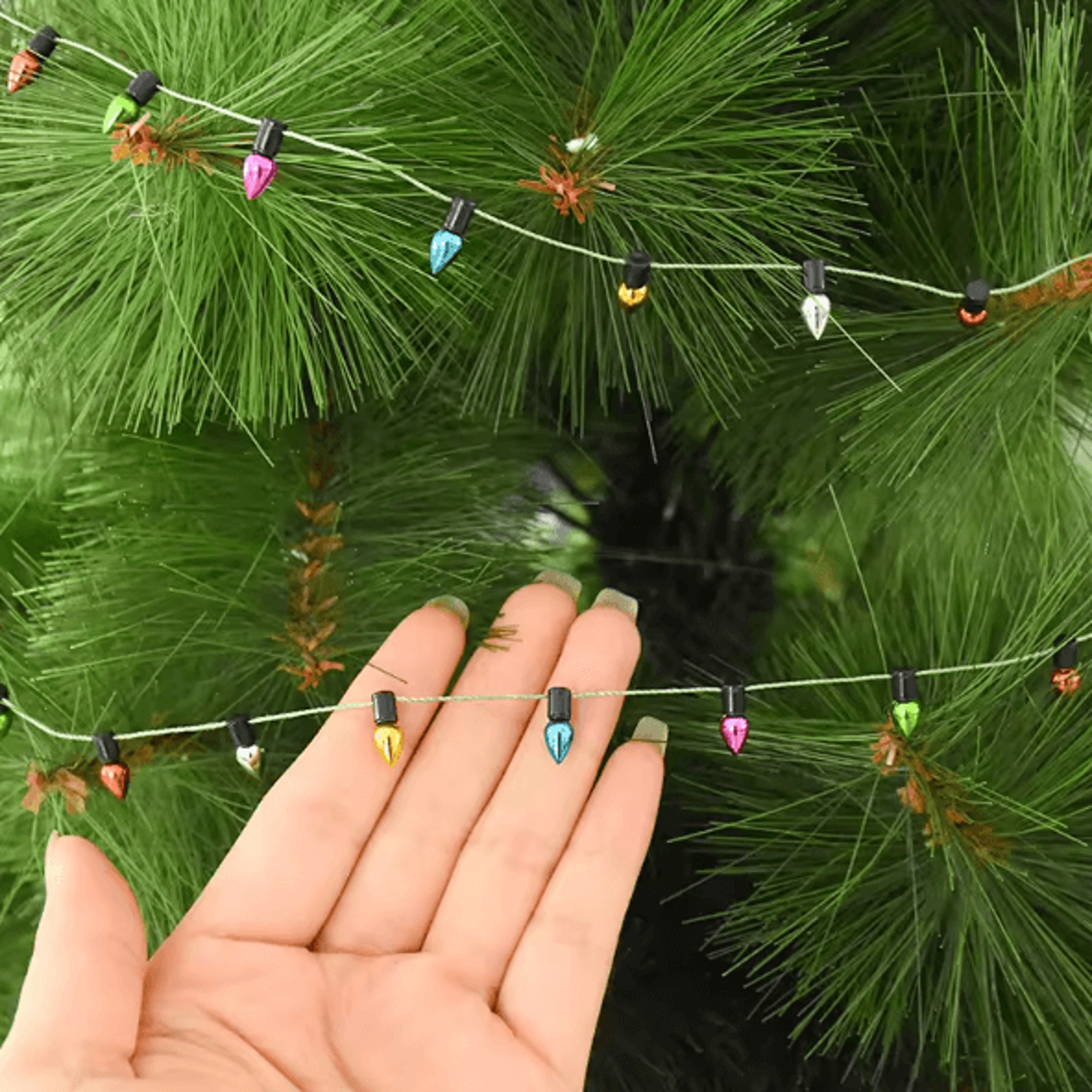 5M Colorful Christmas Bulb Garland  NonLED Decorative String For DIY  Holiday Decor 3