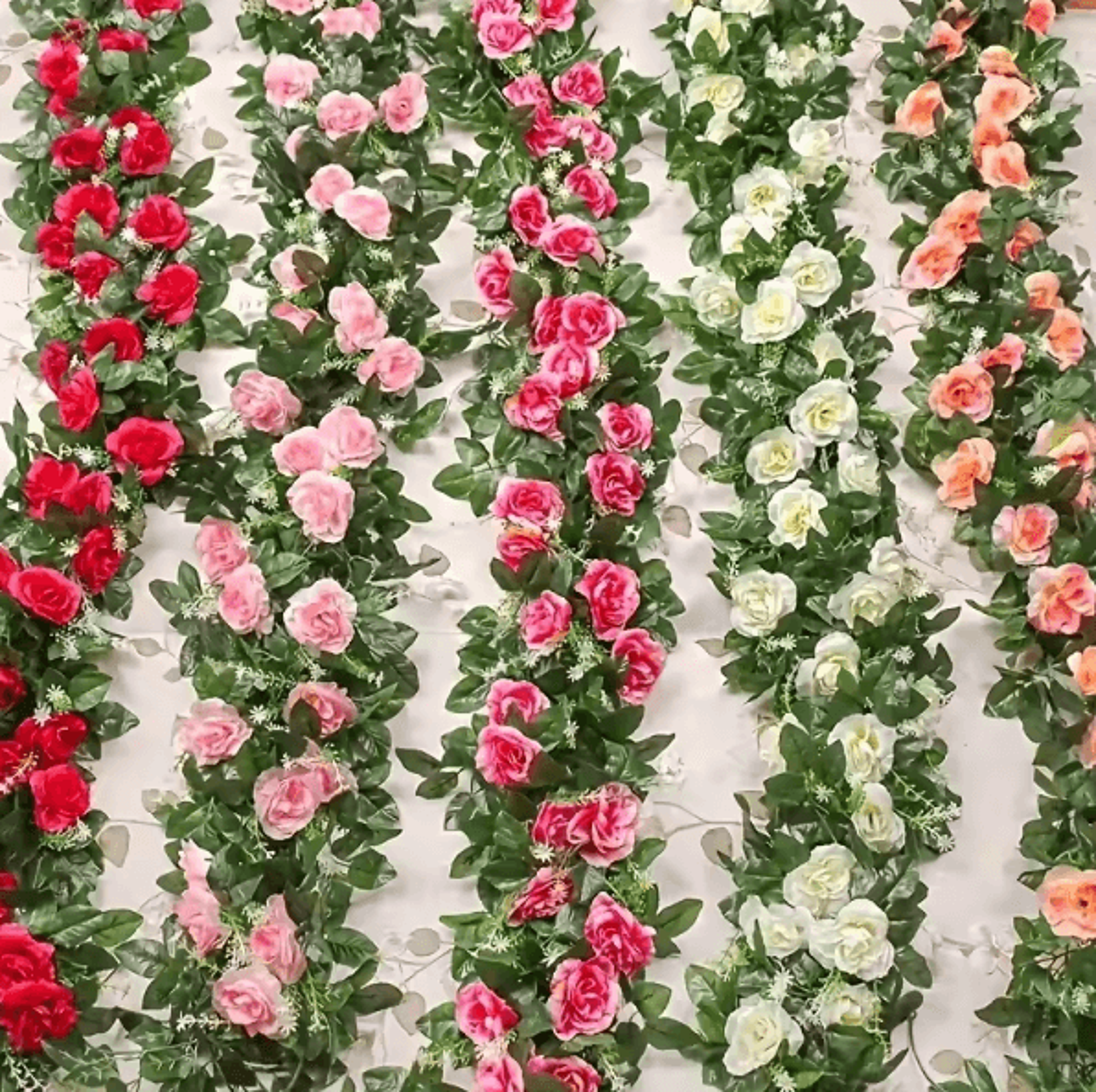 2.2m artificial white flower hanging vine – elegant faux garland for home & wedding decor