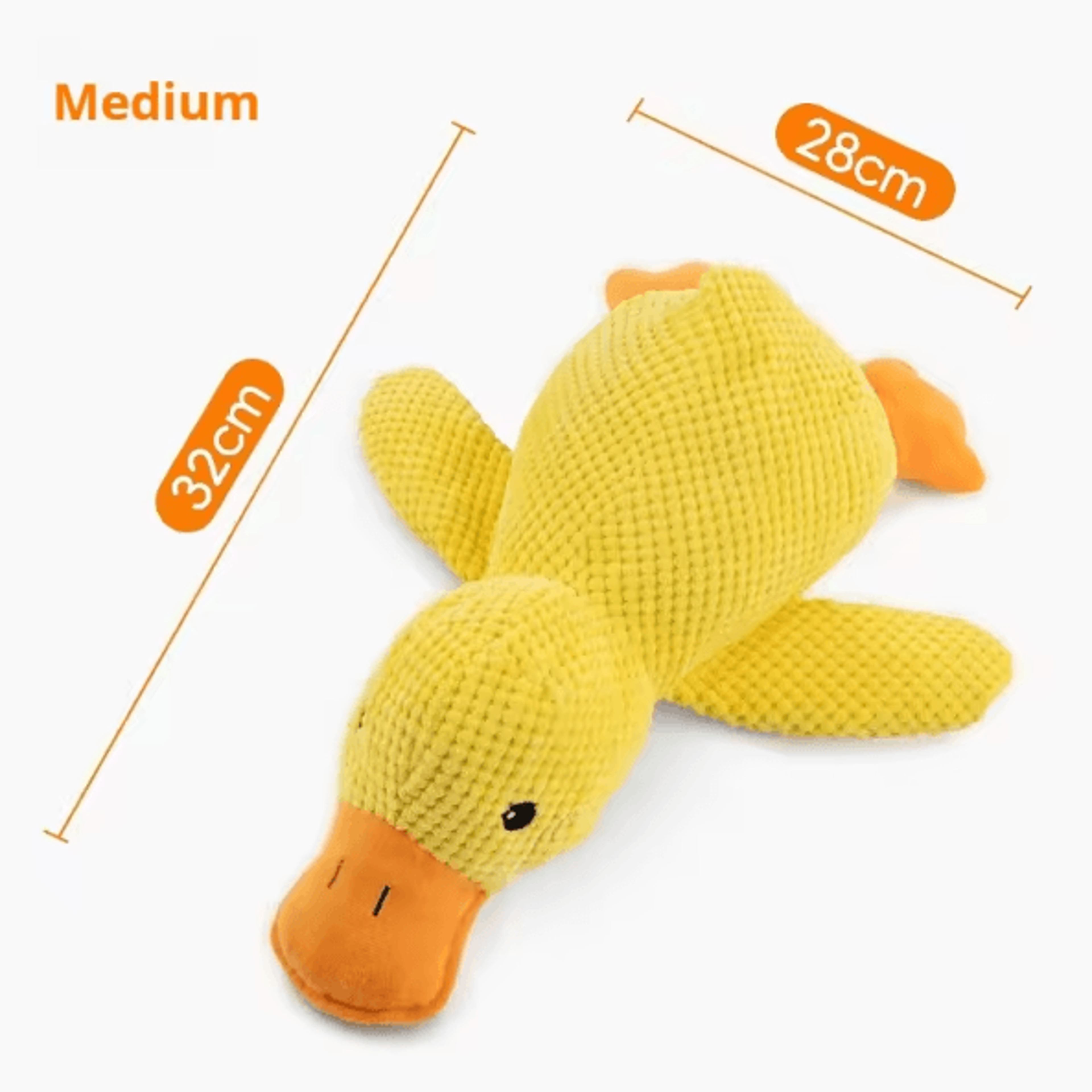 Squeaky Plush Duck Dog Toy  Durable Chew  Boredom Relief Companion 5