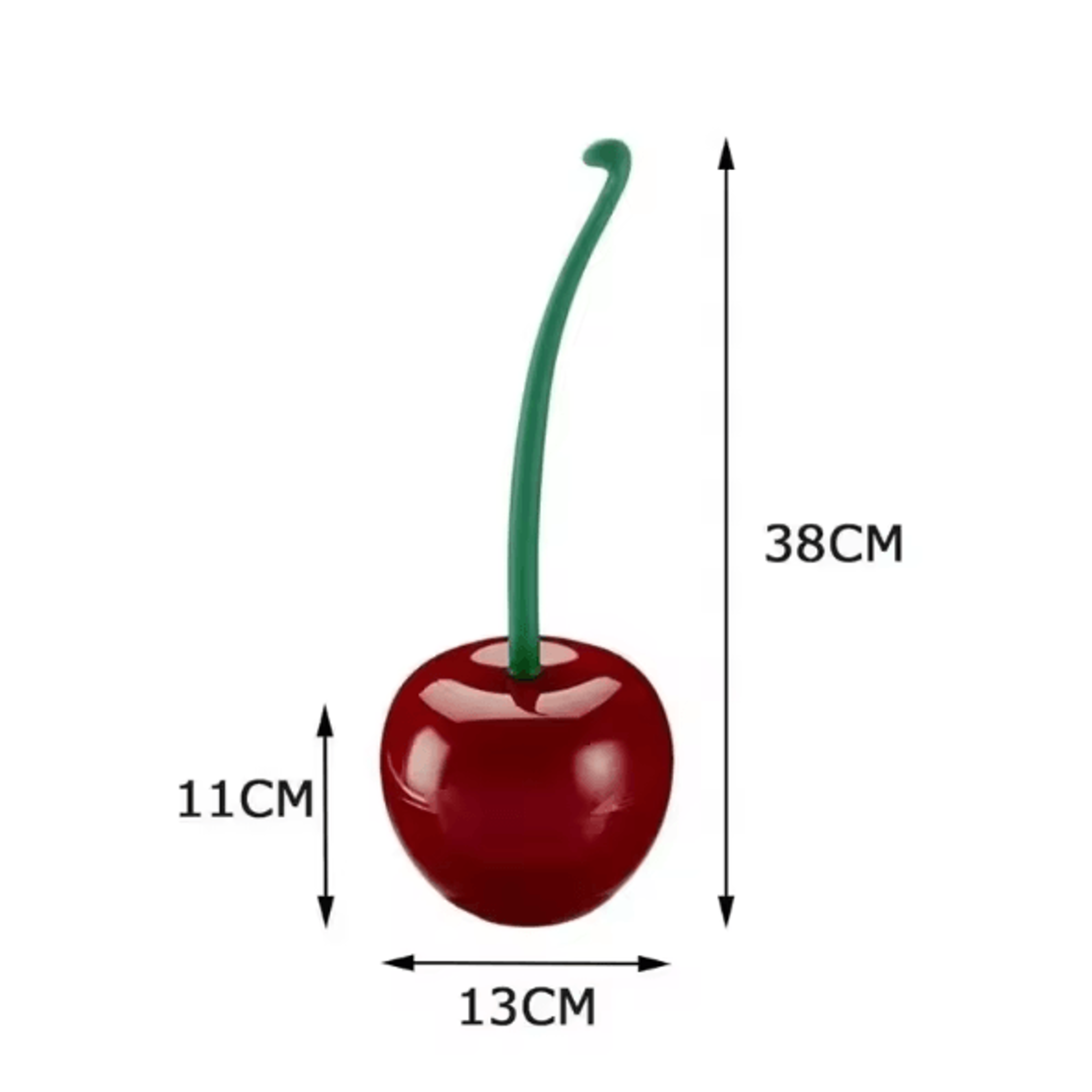 Cute Cherry Toilet Brush Set  Creative Bathroom Cleaning Brush With Holder 4