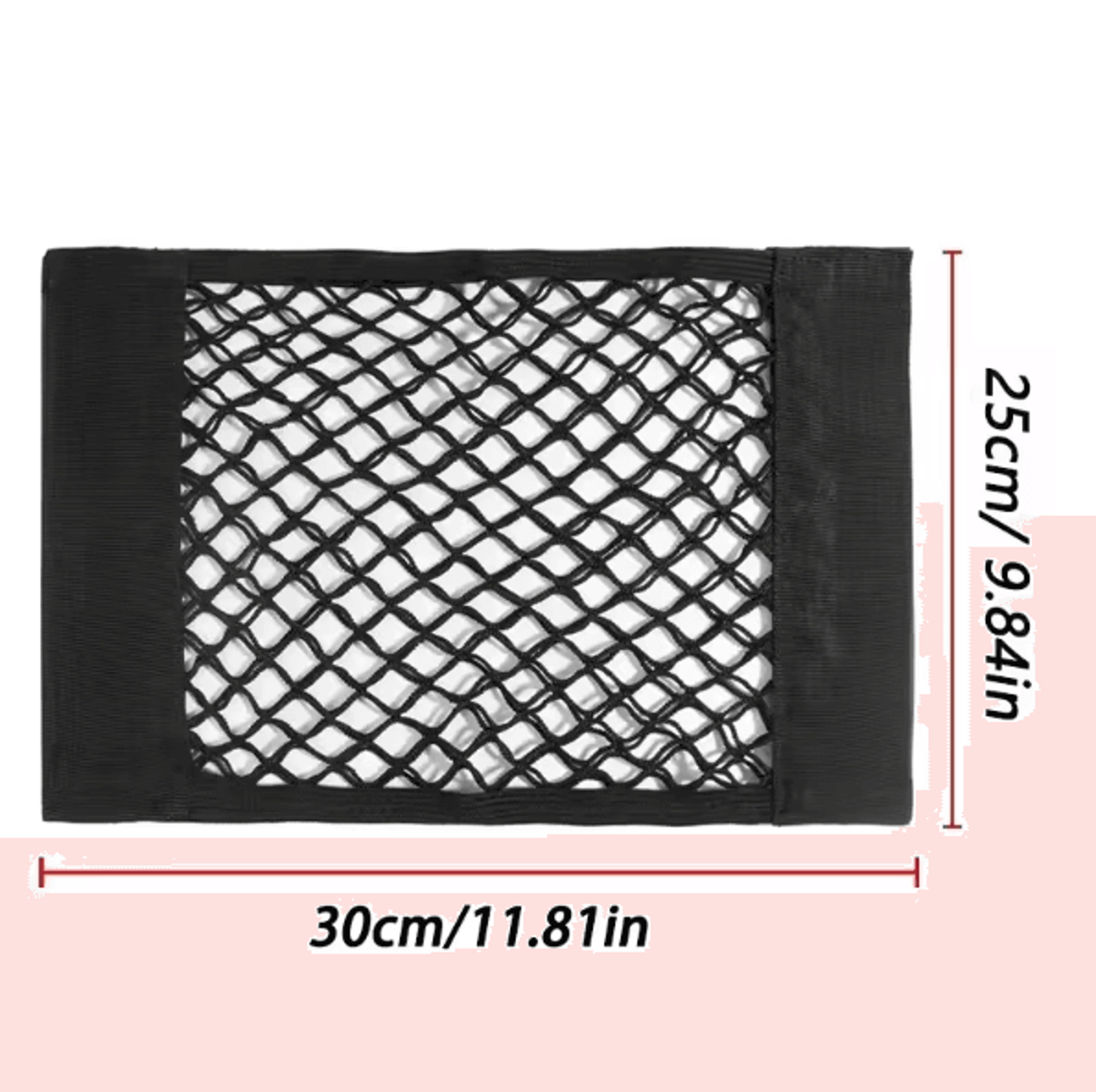 Universal Car Trunk Storage Net  Elastic Mesh Seat Back Organizer Pocket 5