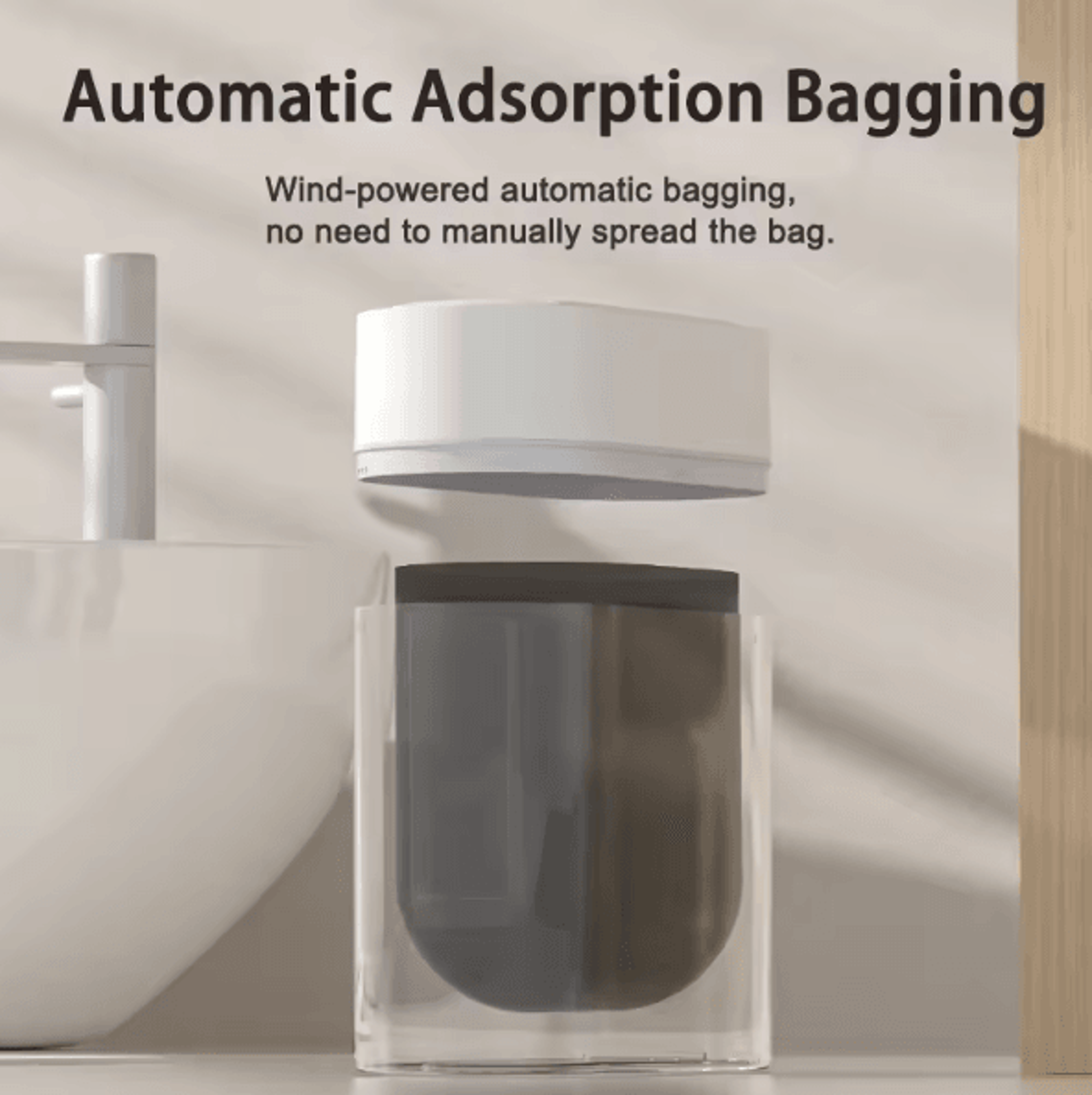 SmartSeal 9L Sensor Trash Can With Automatic Bagging  Dual Opening 1