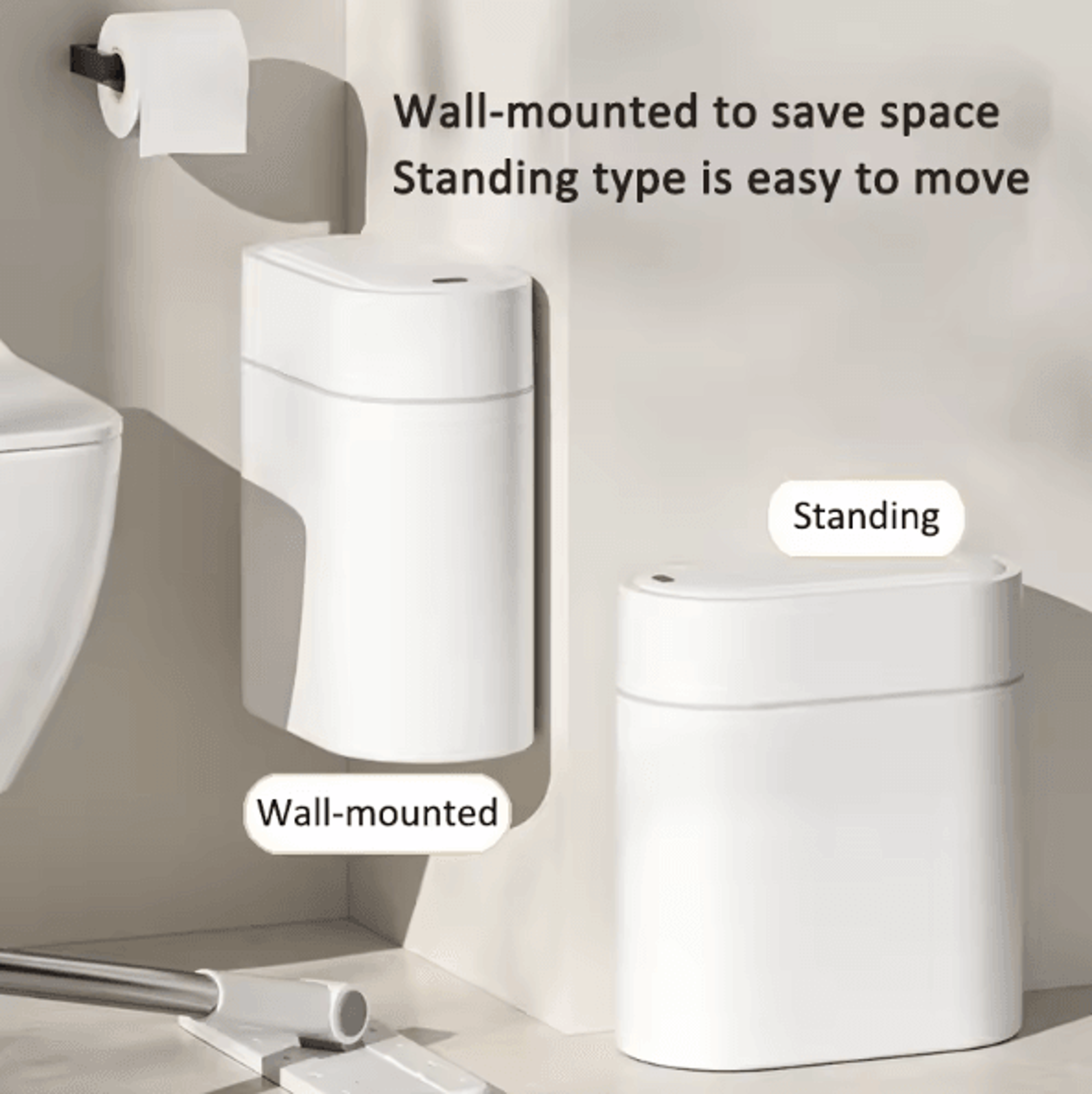 SmartSeal 9L Sensor Trash Can With Automatic Bagging  Dual Opening 2