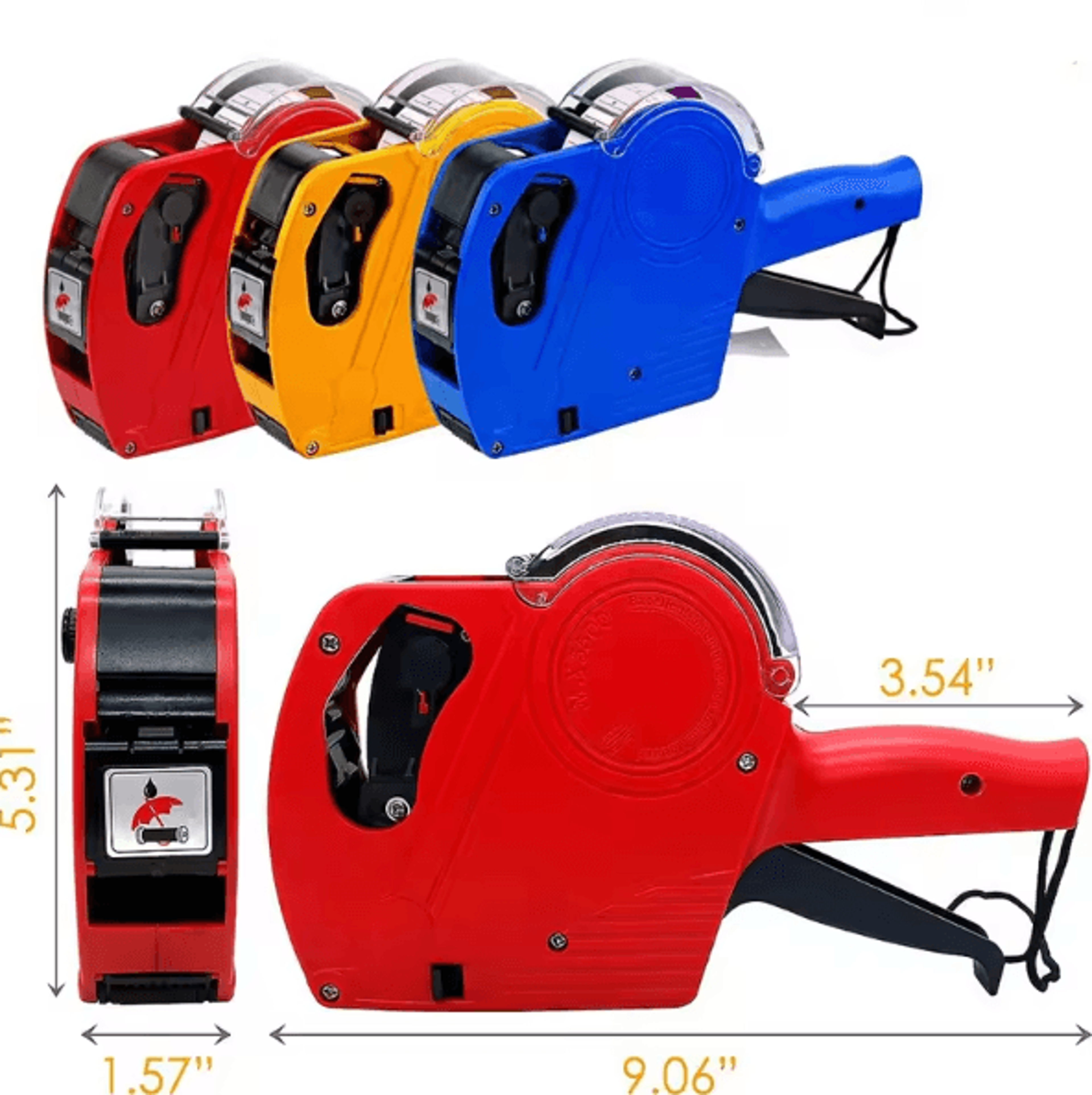 promark mx-5500 8-digit price tag gun with ink roller