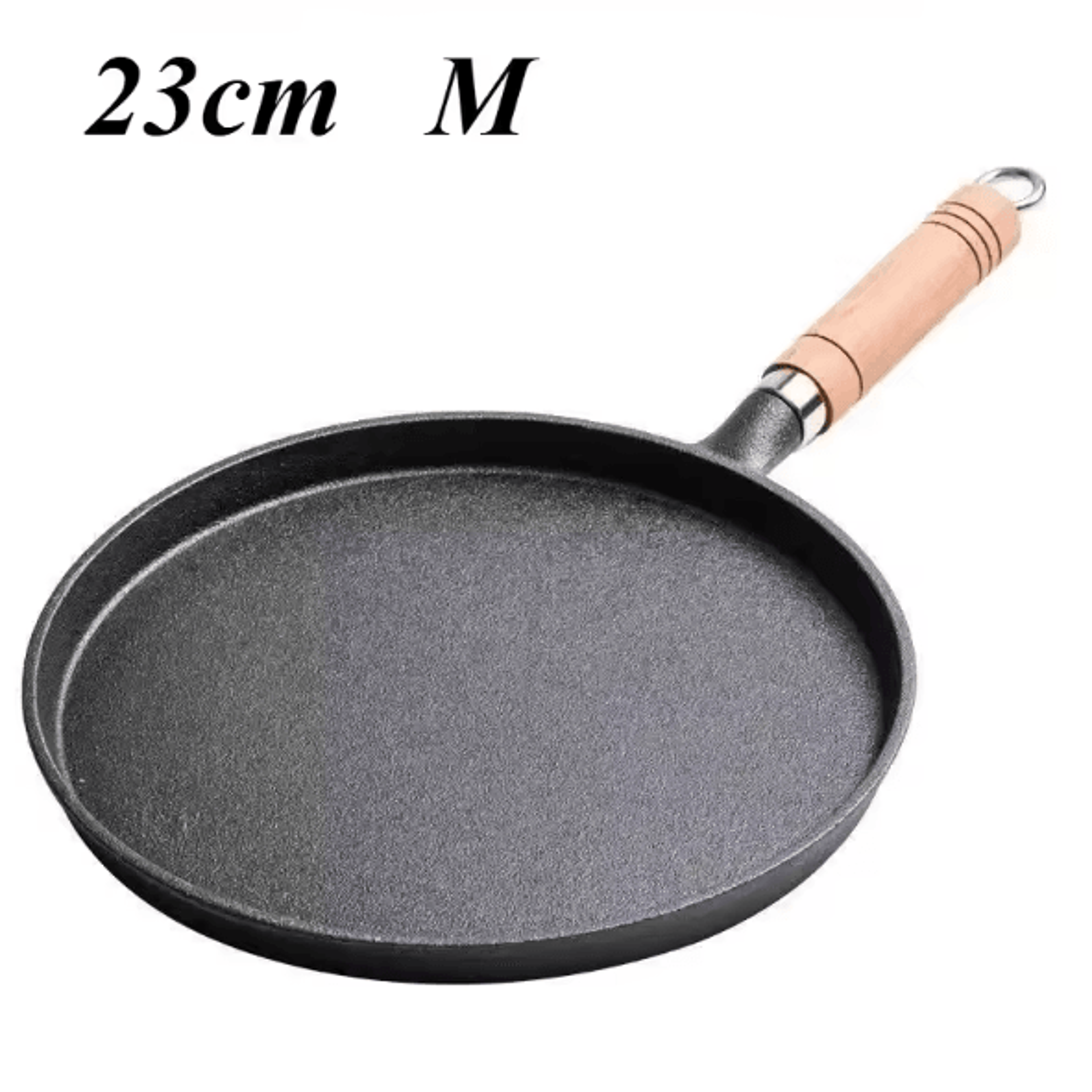 IronPro 26cm Cast Iron Frying Pan PreSeasoned Skillet For Steak Eggs Pancakes Crepes Induction Gas  4