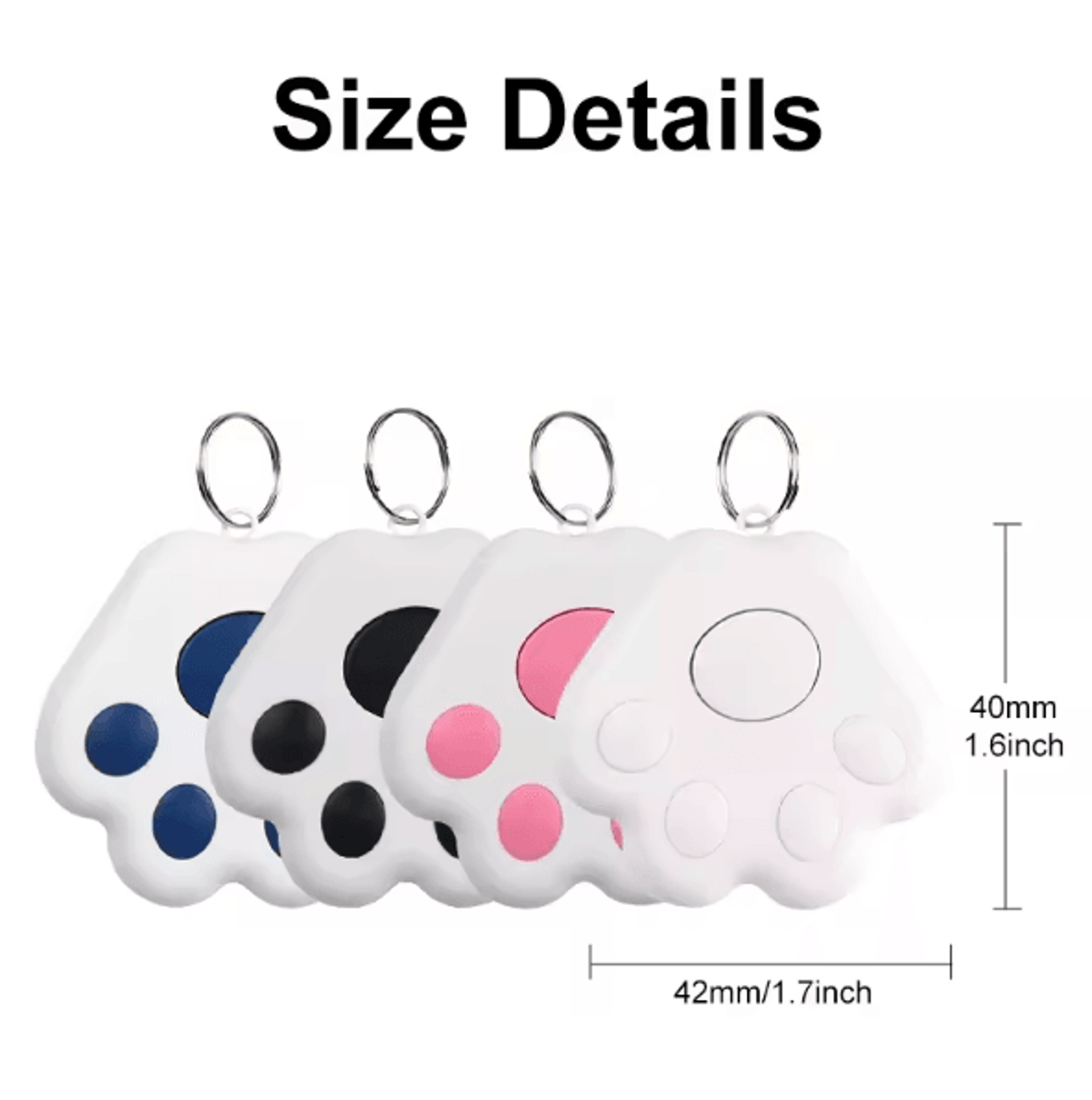 TrackMate Mini GPS Bluetooth Tracker Smart AntiLost Key Finder For Kids Pets Bags IOS Android Porta 4