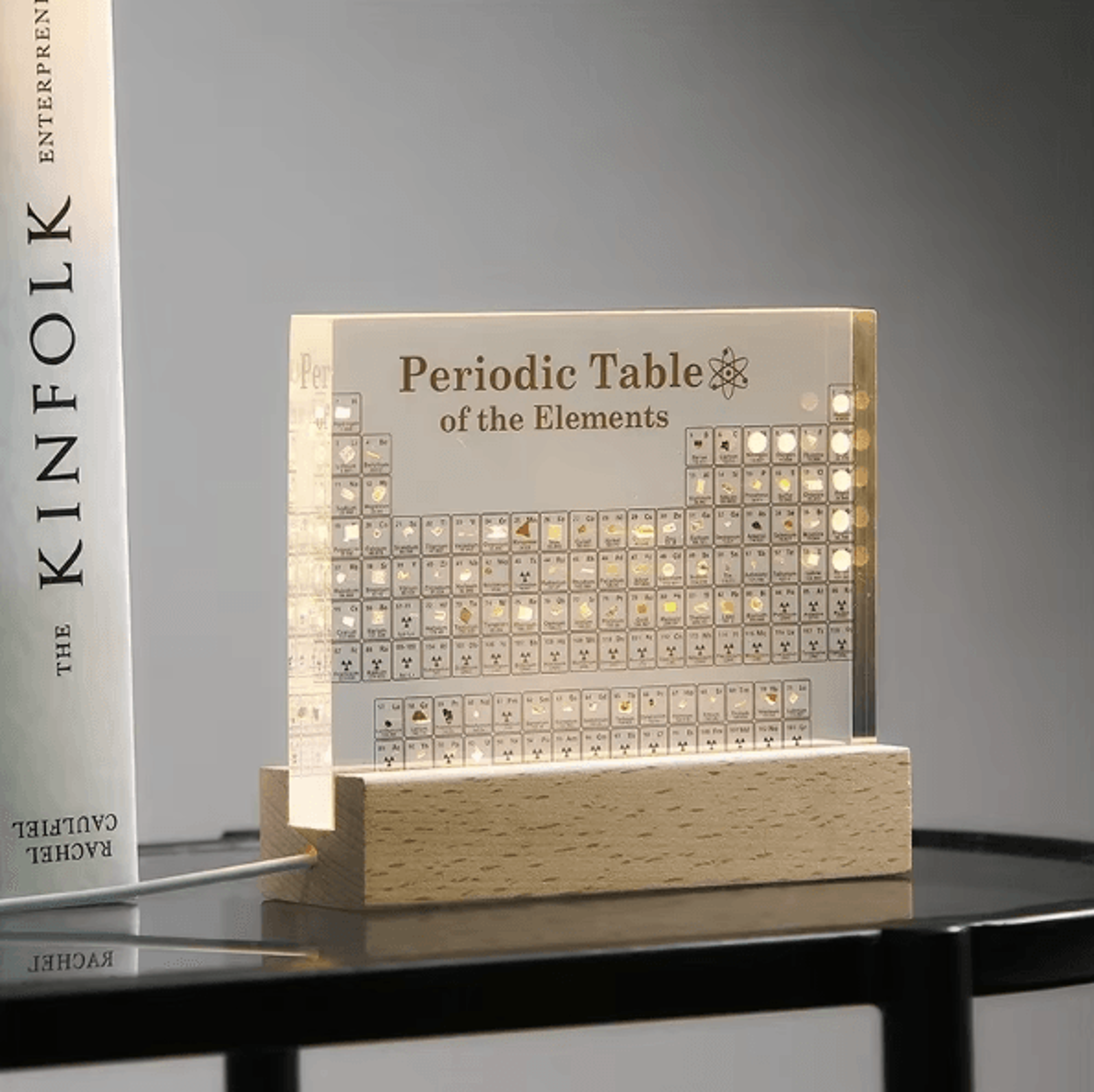 Acrylic Periodic Table Display Cube  Premium Science Desk Decor  Chemistry Gift 4