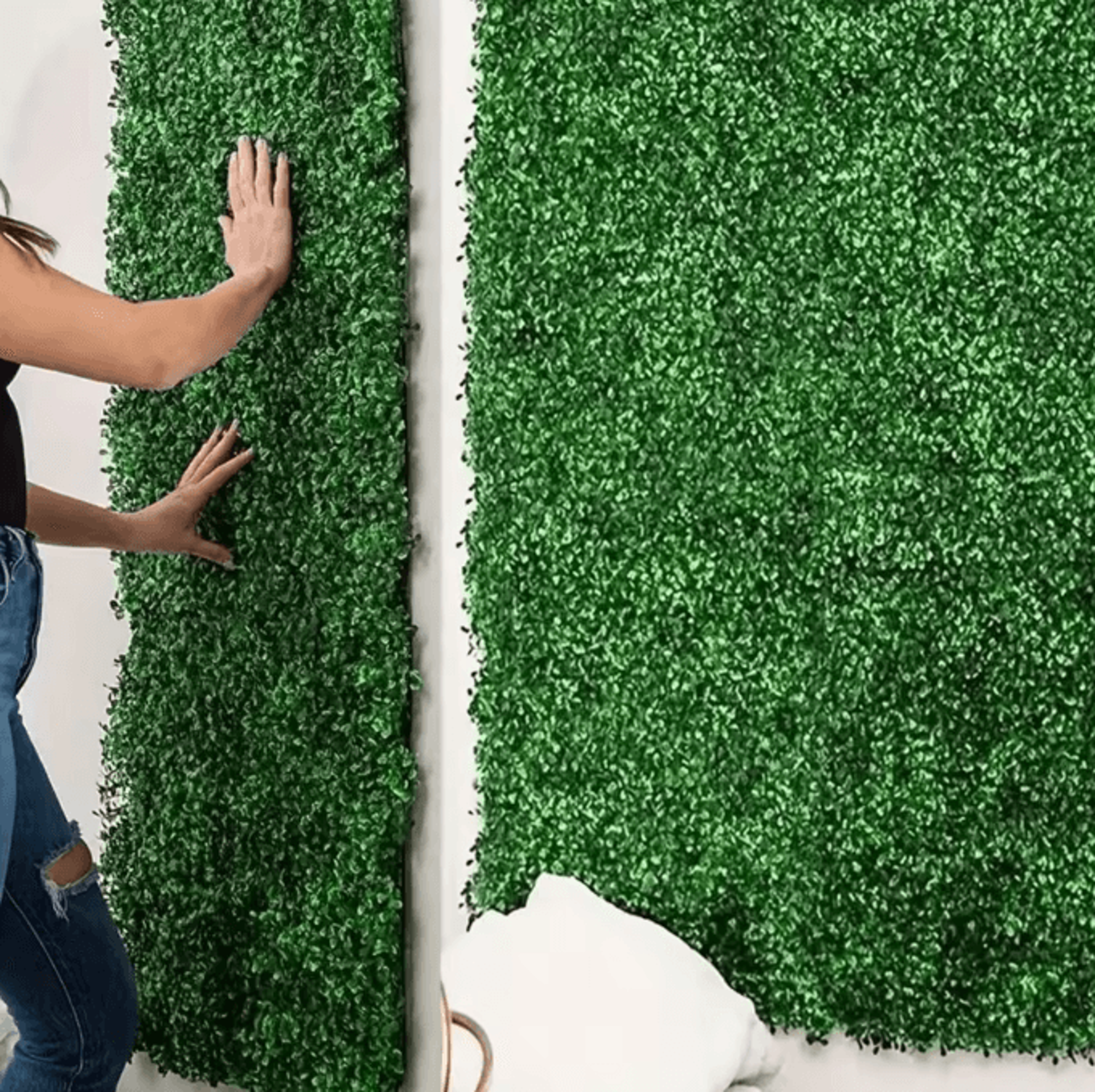 10PCS Artificial Grass Wall Panels  Boxwood Hedge Greenery Backdrop For Indoor Outdoor Topiary Wall 2