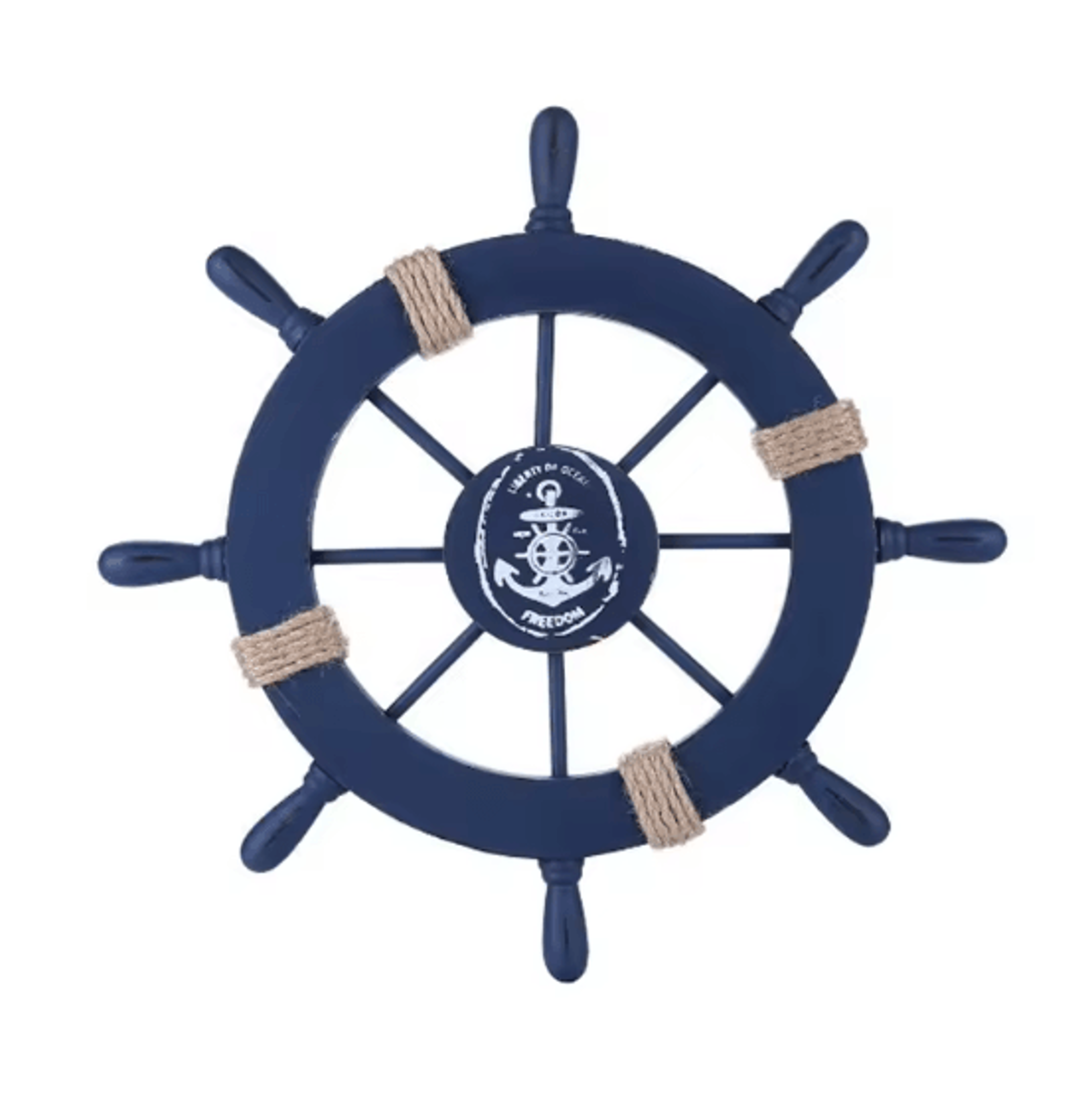 Retro Wooden Ship Wheel Helm Decor  Vintage Nautical Boat Steering Wall Art For Coastal Home Decora 5
