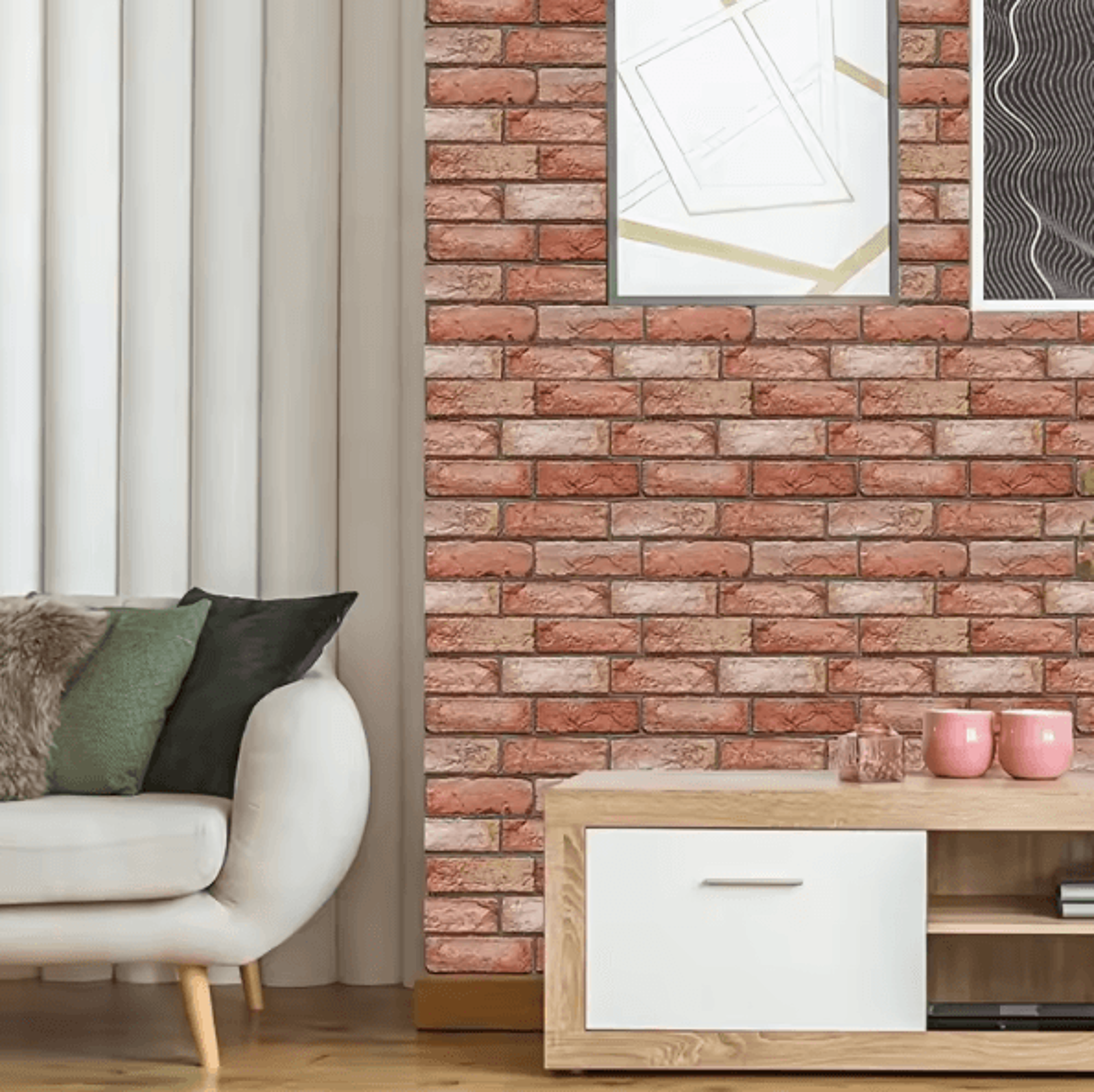 10PCS 3D Wall Stickers  PVC Peel And Stick Wall Panels For Kitchen Living Room  TV Background Decor 3