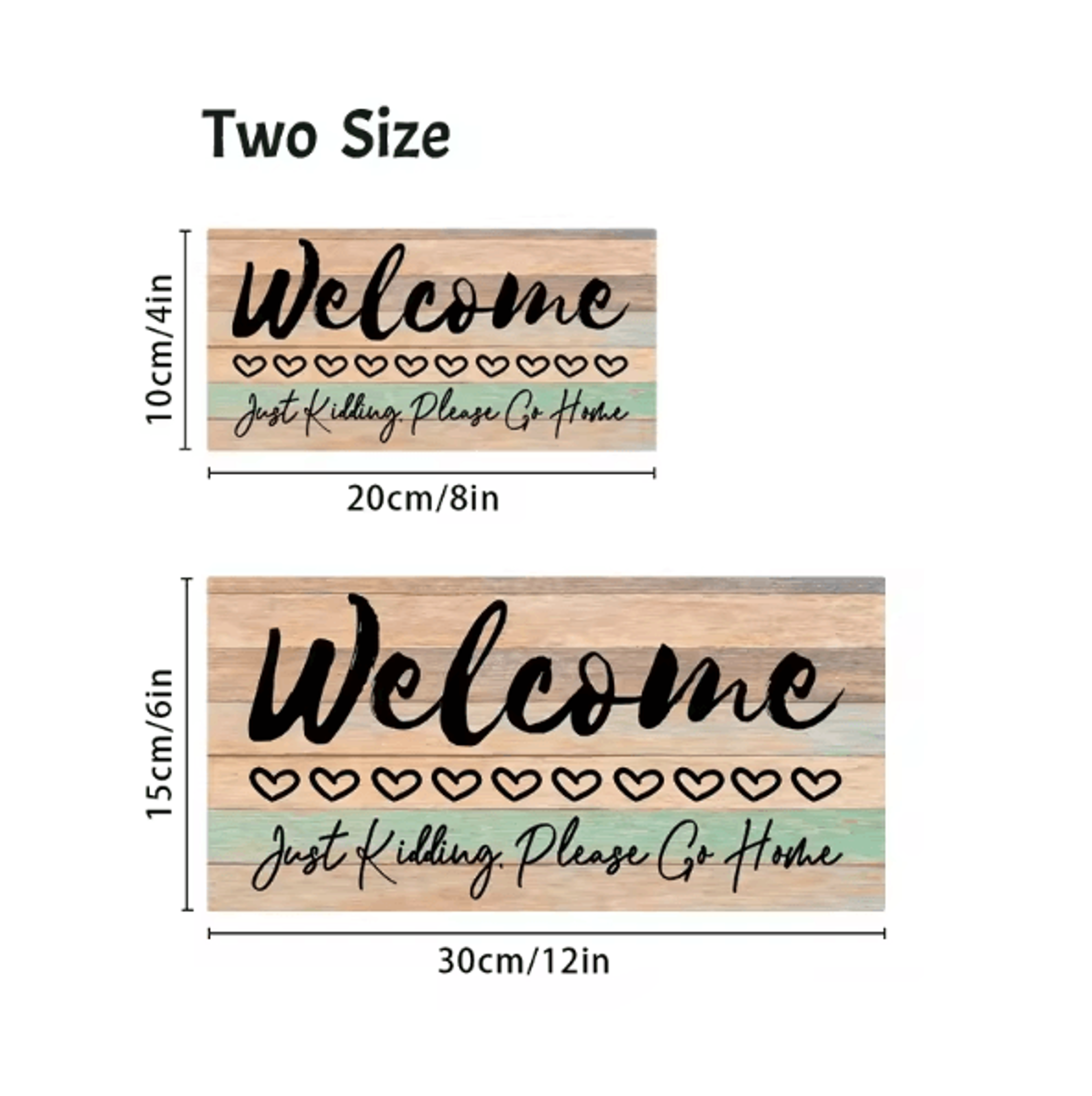Rustic Wooden Welcome Wall Hanging  Farmhouse Welcome Sign Plaque For Home Entryway  Living Room De 3