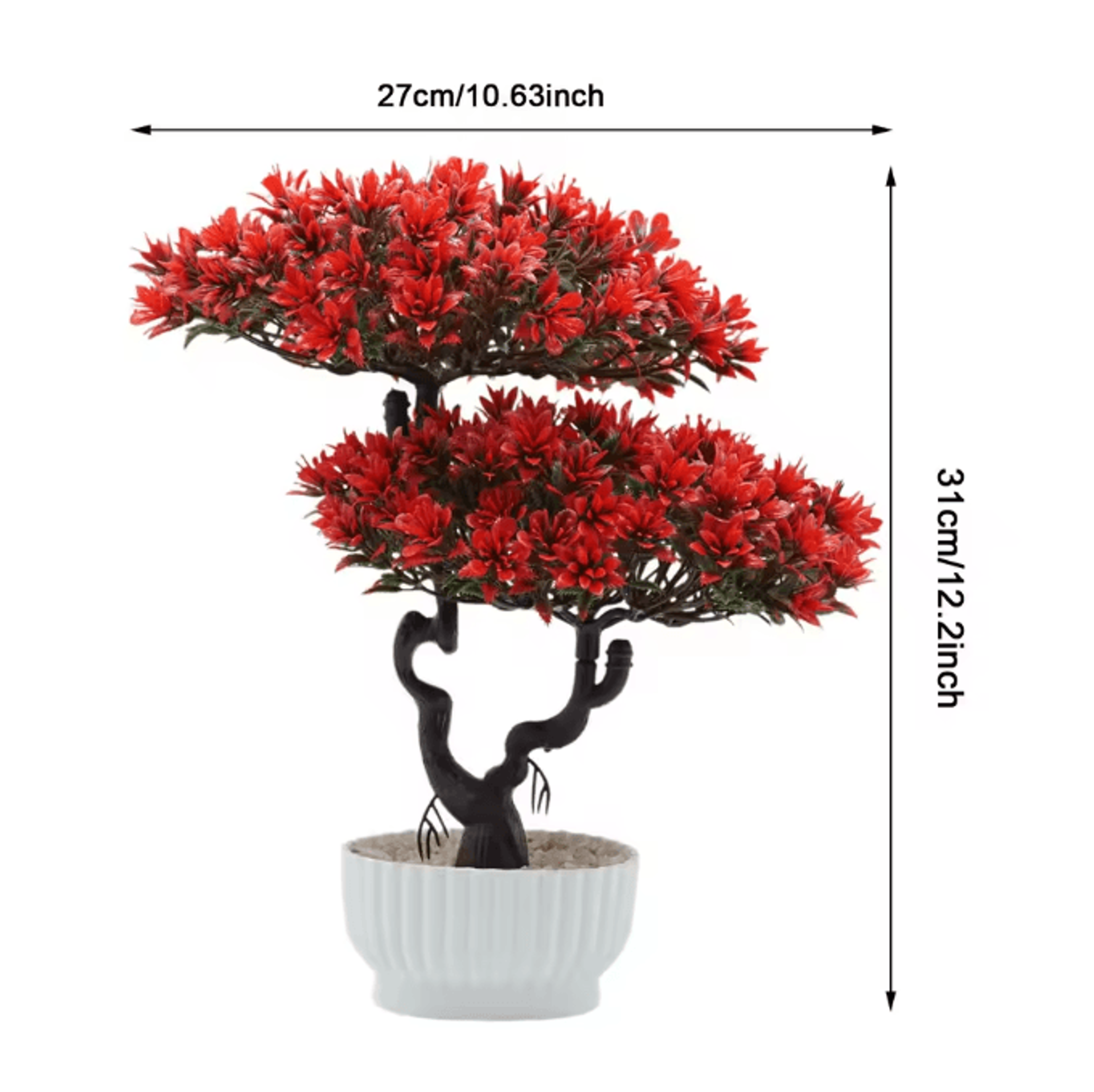 Artificial Japanese Pine Bonsai Tree  Realistic Mini Bonsai Plant For Desk Home  Office Decor 9