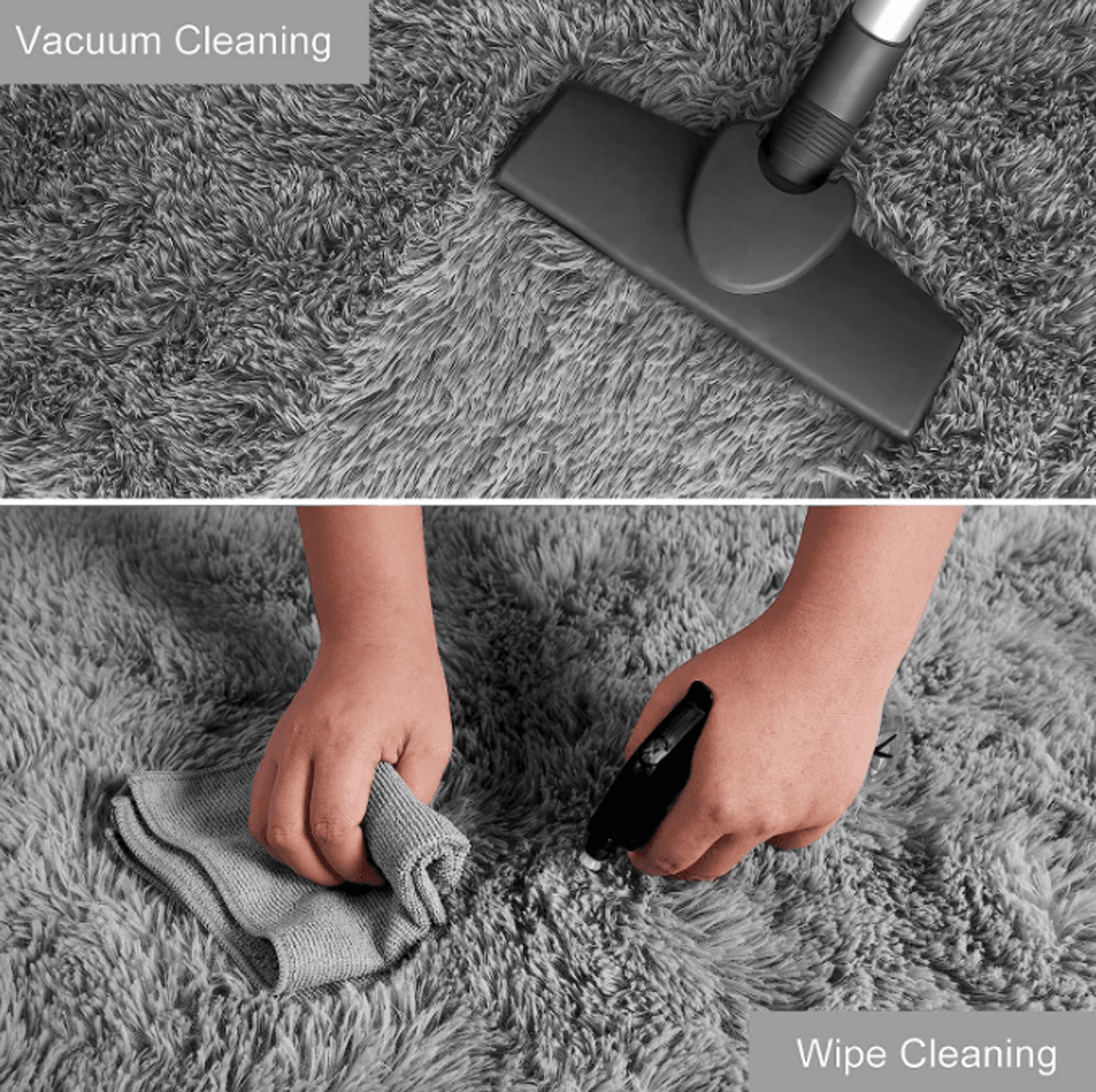 Fluffy TieDye Shag Area Rug  Ultra Soft NonSlip Plush Carpet For Bedroom  Living Room Decor 2