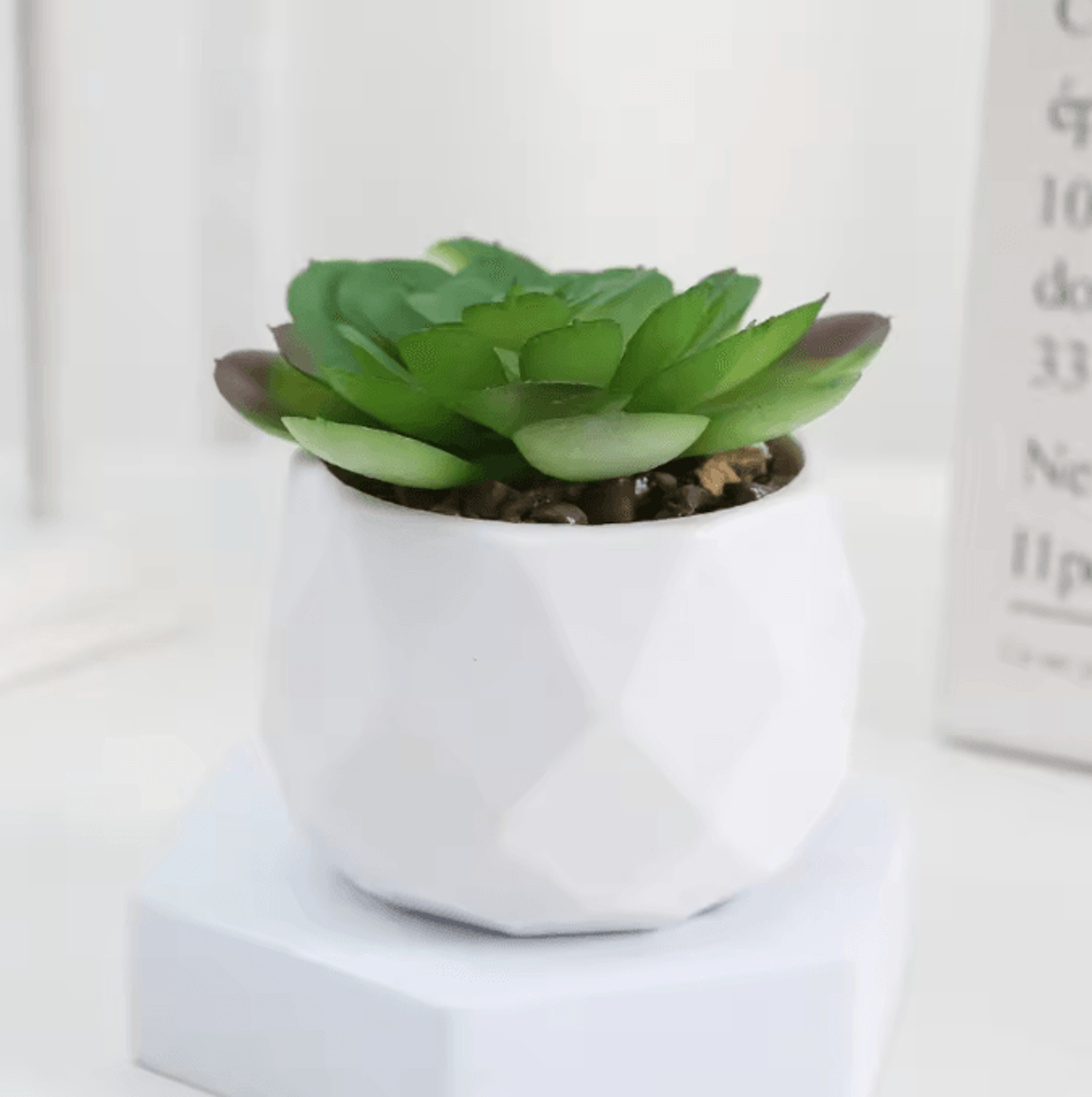 Mini Artificial Succulent Bonsai Plants Realistic Fake Greenery Decor For Desk And Home 10