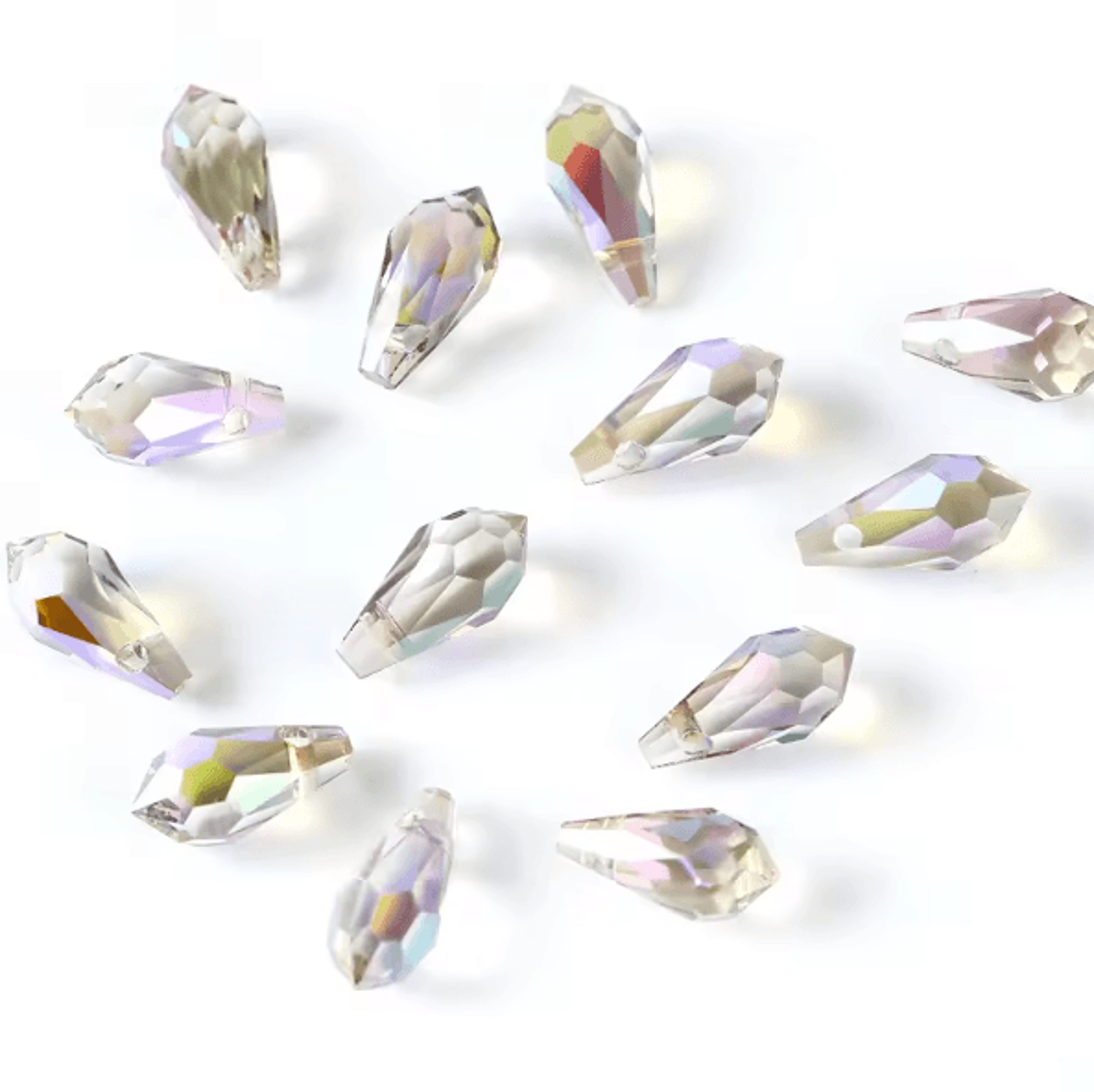 Teardrop Crystal Glass Beads  Faceted Pear Shape Jewelry Making Beads For DIY Crafts 9