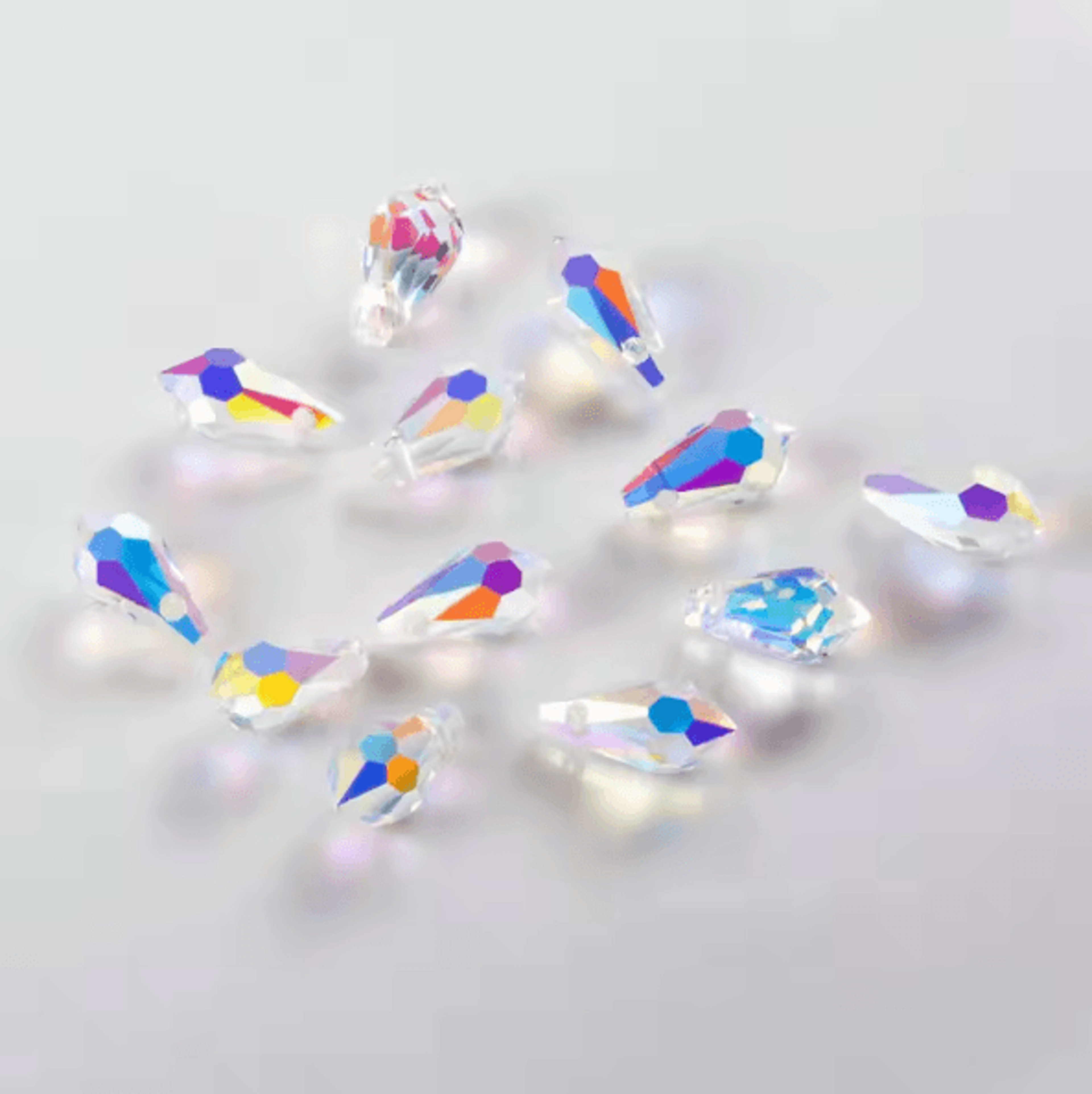 Teardrop Crystal Glass Beads  Faceted Pear Shape Jewelry Making Beads For DIY Crafts 5