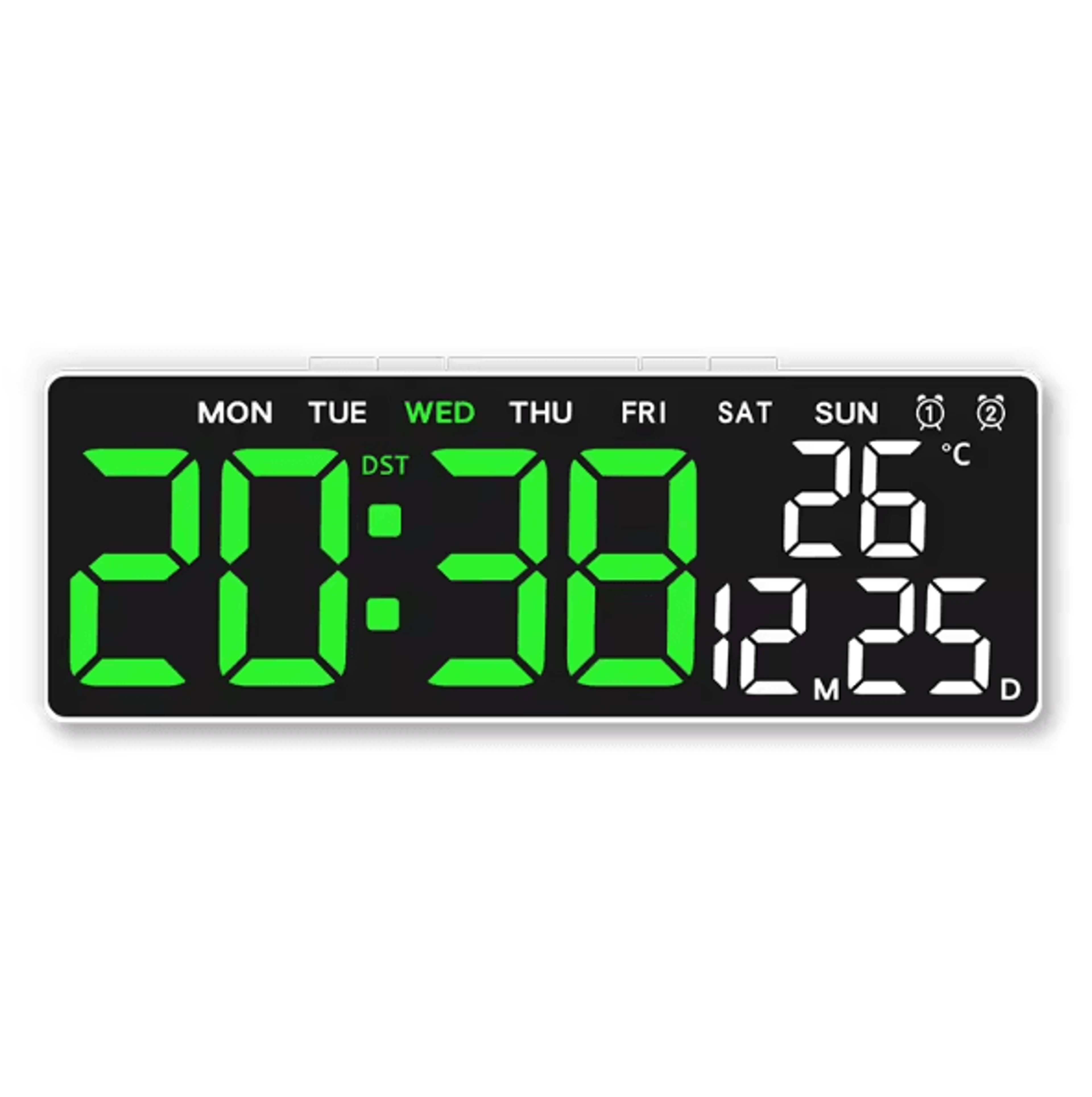 USB LED Digital Alarm Clock With Temperature  Dual Alarm  Modern Desk Clock With Auto Dimming  Snoo 5