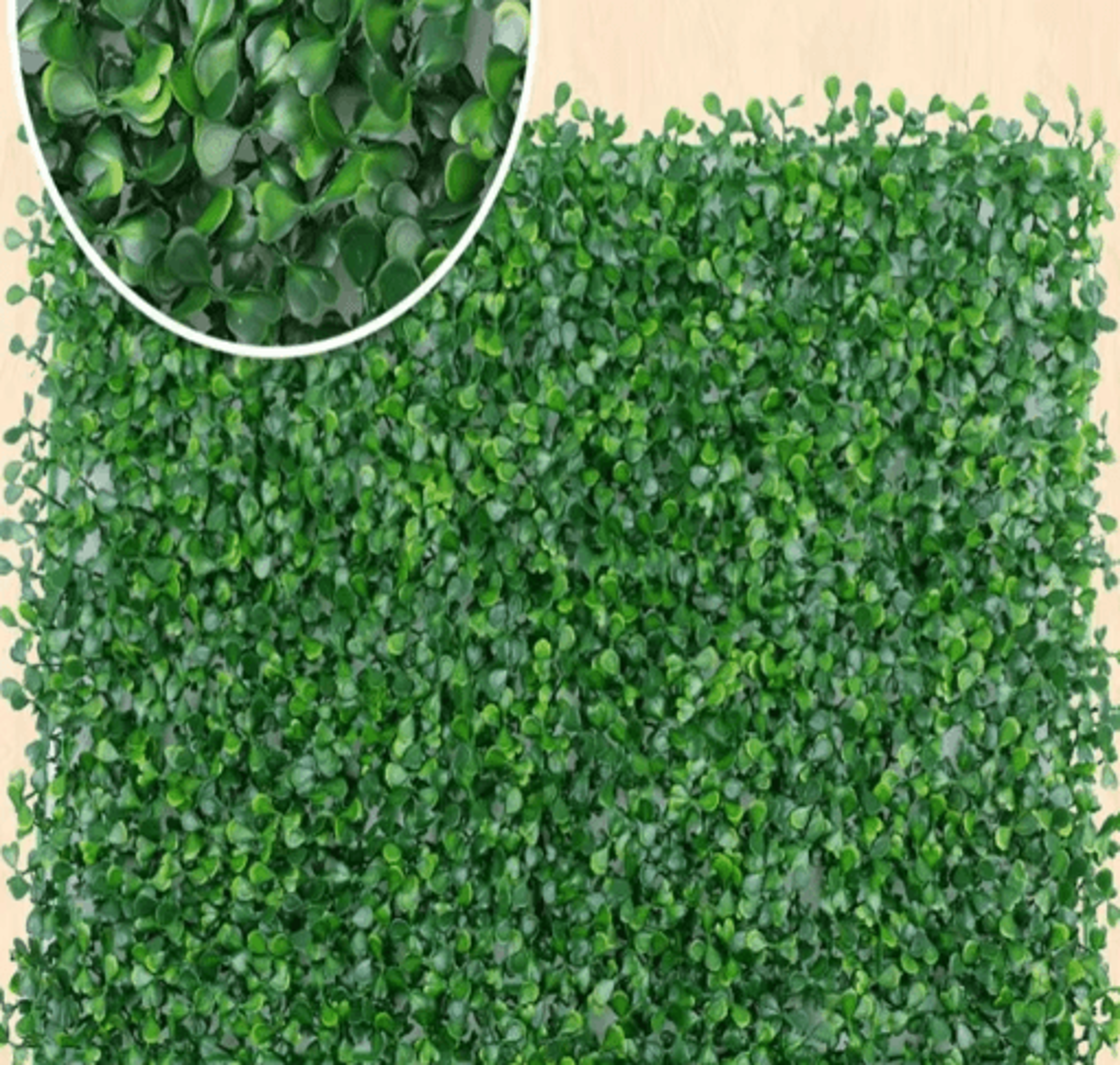 Artificial Plant Wall Panel Greenery Hedge Faux Grass Mat For Home Garden Fence Decor 4