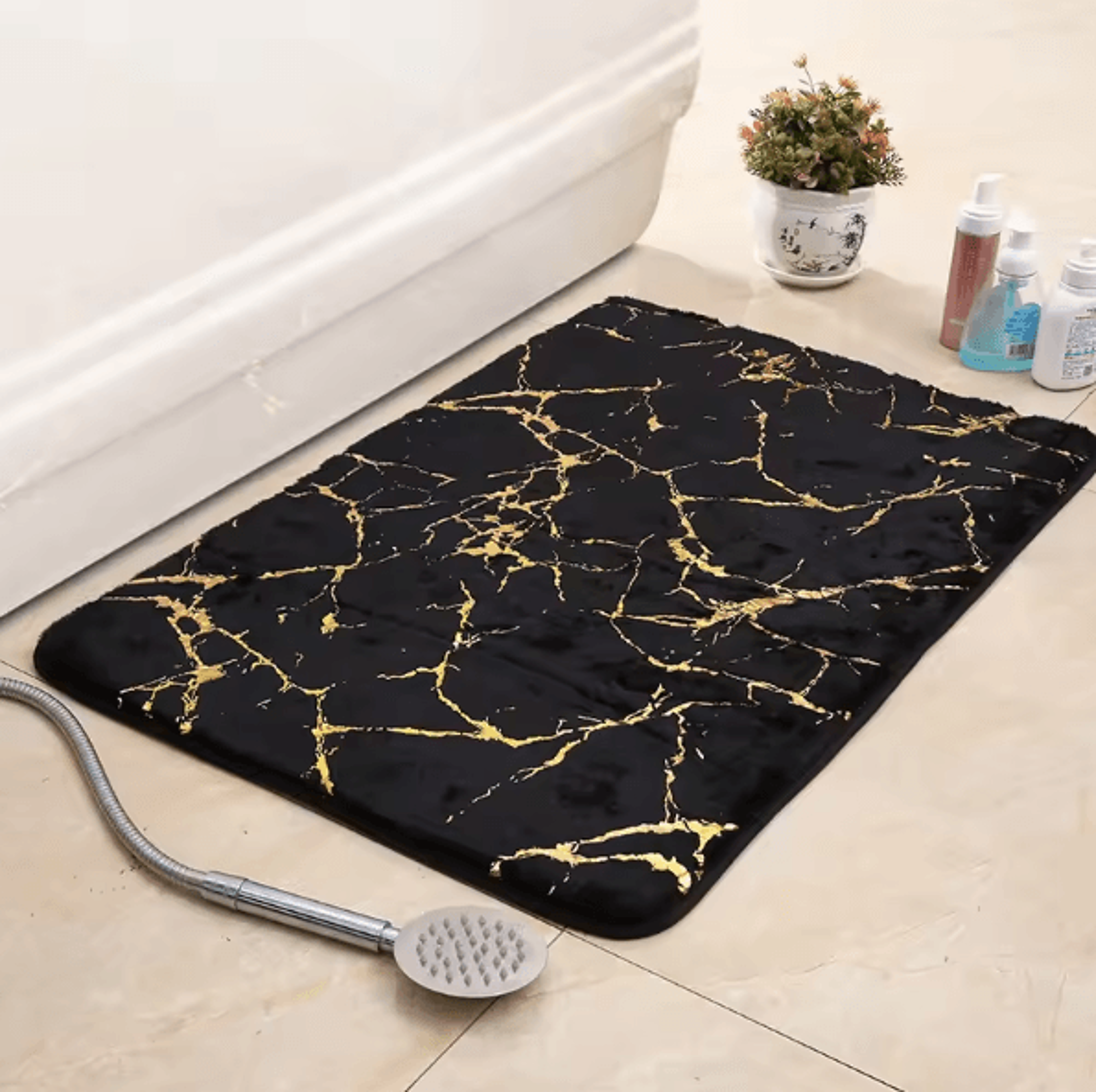 Modern Non Slip Bath Mat Washable Rectangle Floor Rug Soft Absorbent Bathroom Doormat For Bedroom L 5